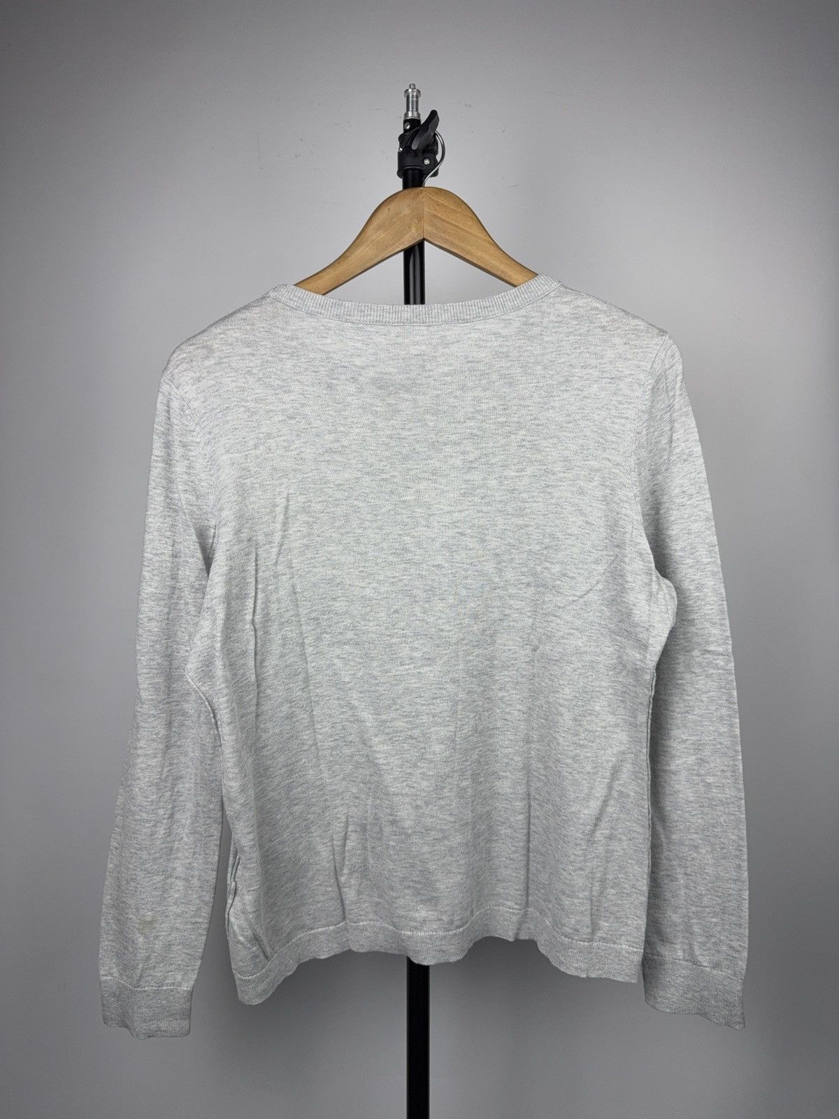 Hugo Boss Luxury 00s Hugo Boss Grey Longsleeve Minimalist Top Size S / US 4 / IT 40 - 9 Thumbnail