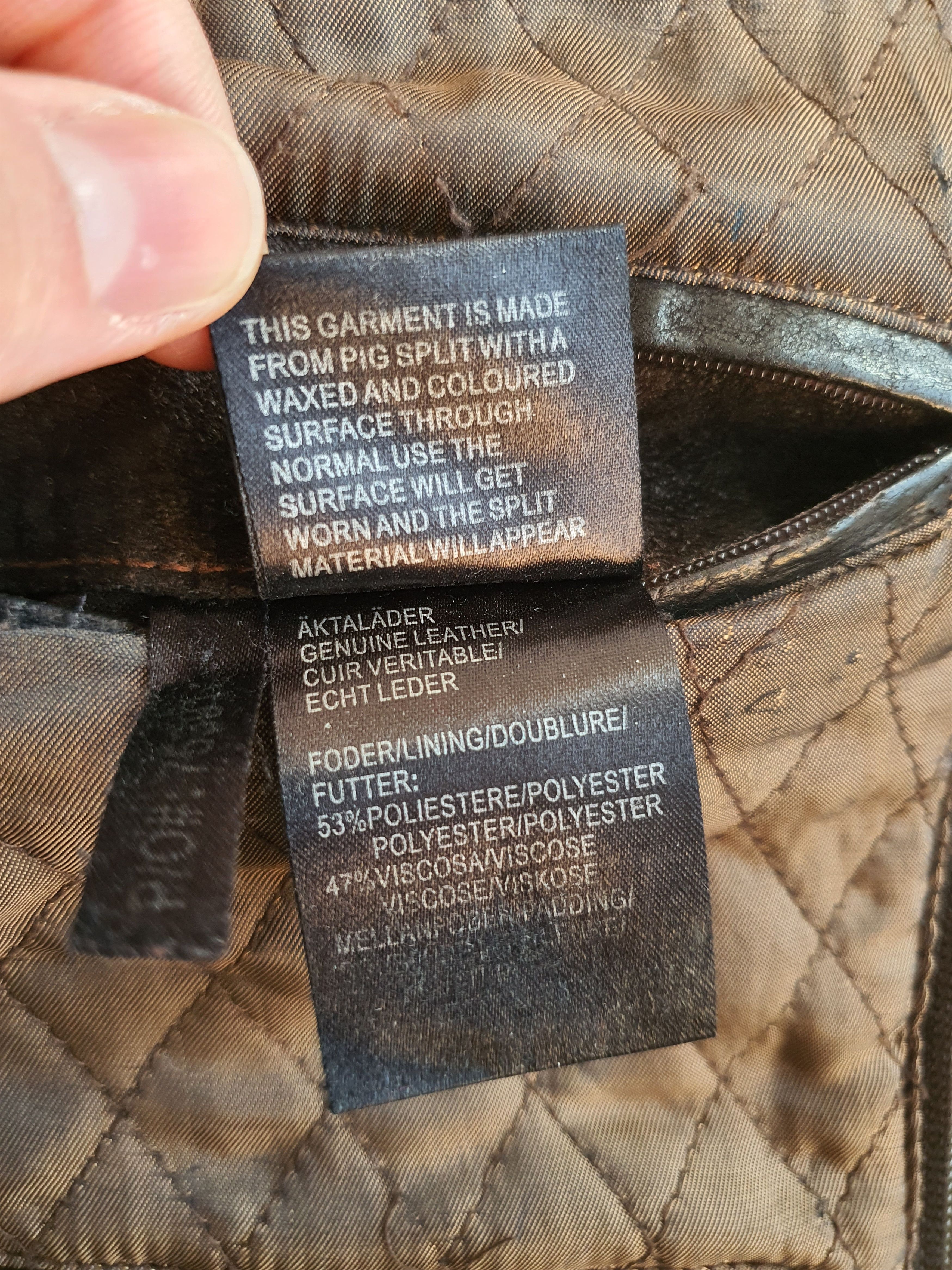 Leather SAKI (Sweden) - Leather Workwear Field Casual Jacket - EU 50 Size US M / EU 48-50 / 2 - 7 Thumbnail