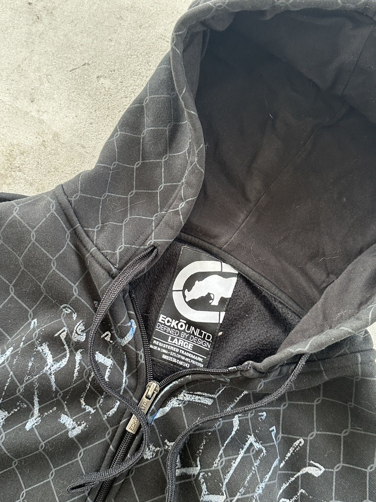 Ecko Unltd. Vintage Ecko Unltd. Faded Hoodie Big Print Men’s Size L Size US L / EU 52-54 / 3 - 6 Thumbnail