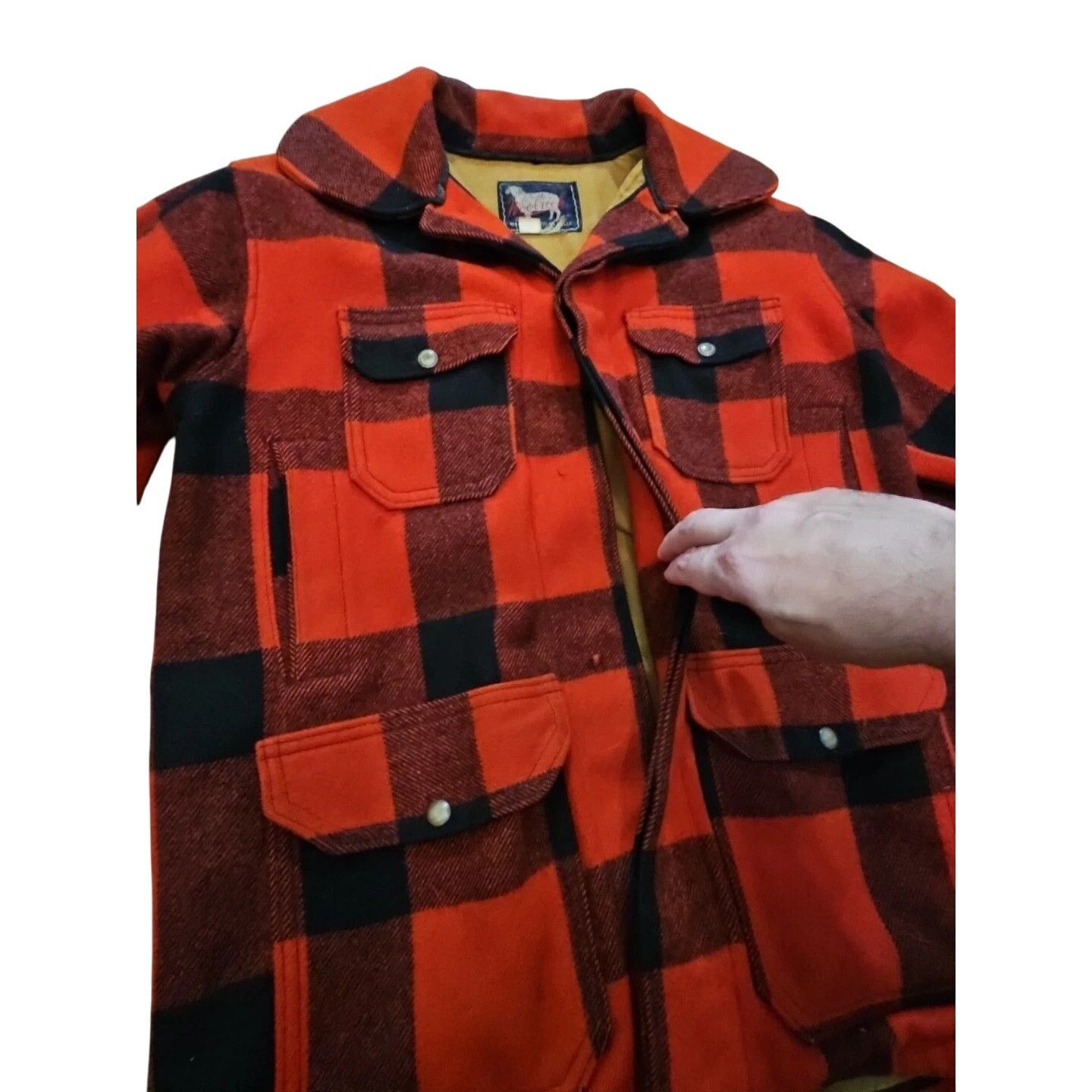 Woolrich Woolen Mills 1950s Woolrich Buffalo Plaid Mackinaw Jacket (Size 40) Size US M / EU 48-50 / 2 - 5 Thumbnail