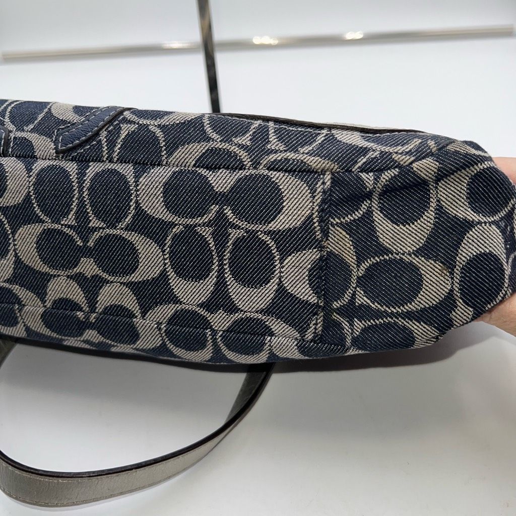 Coach Coach Denim and Leather Signature Tote (no hang tag) Size ONE SIZE - 12 Thumbnail
