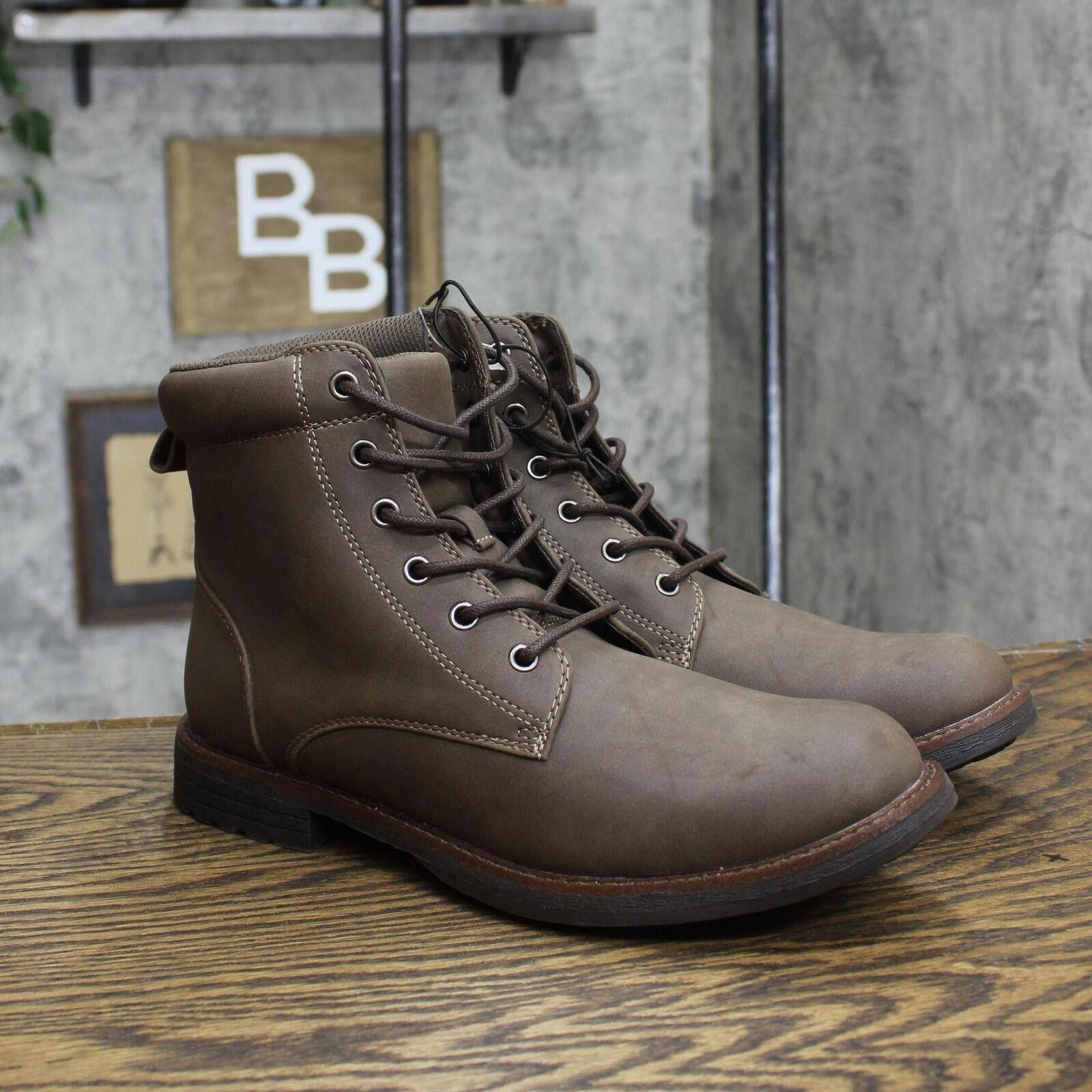Designer NWT Goodfellow & Co Men's Combat Boots 88097729 Brown 7 7 M Size US 7 / EU 40 - 1 Thumbnail