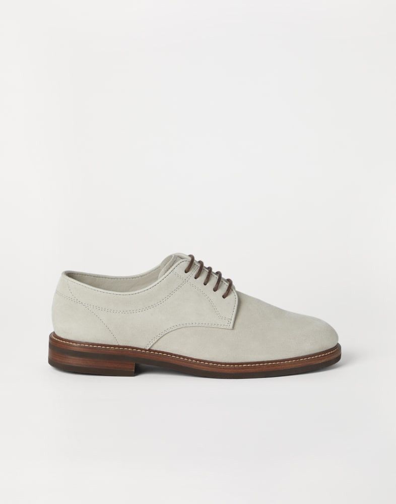 Brunello Cucinelli o1w1db10925 Pair Of Laced Shoes in Light Beige Size US 8 / EU 41 - 1 Thumbnail