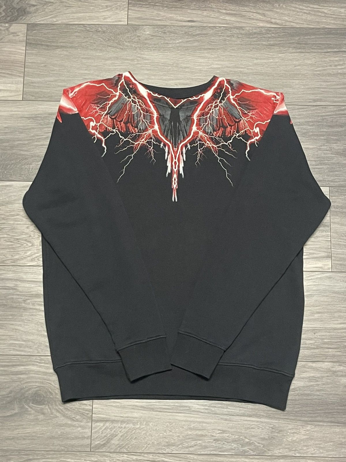 Marcelo Burlon Marcelo Burlon Wings & Lightning Crewneck | Brand New Size US M / EU 48-50 / 2 - 1 Thumbnail