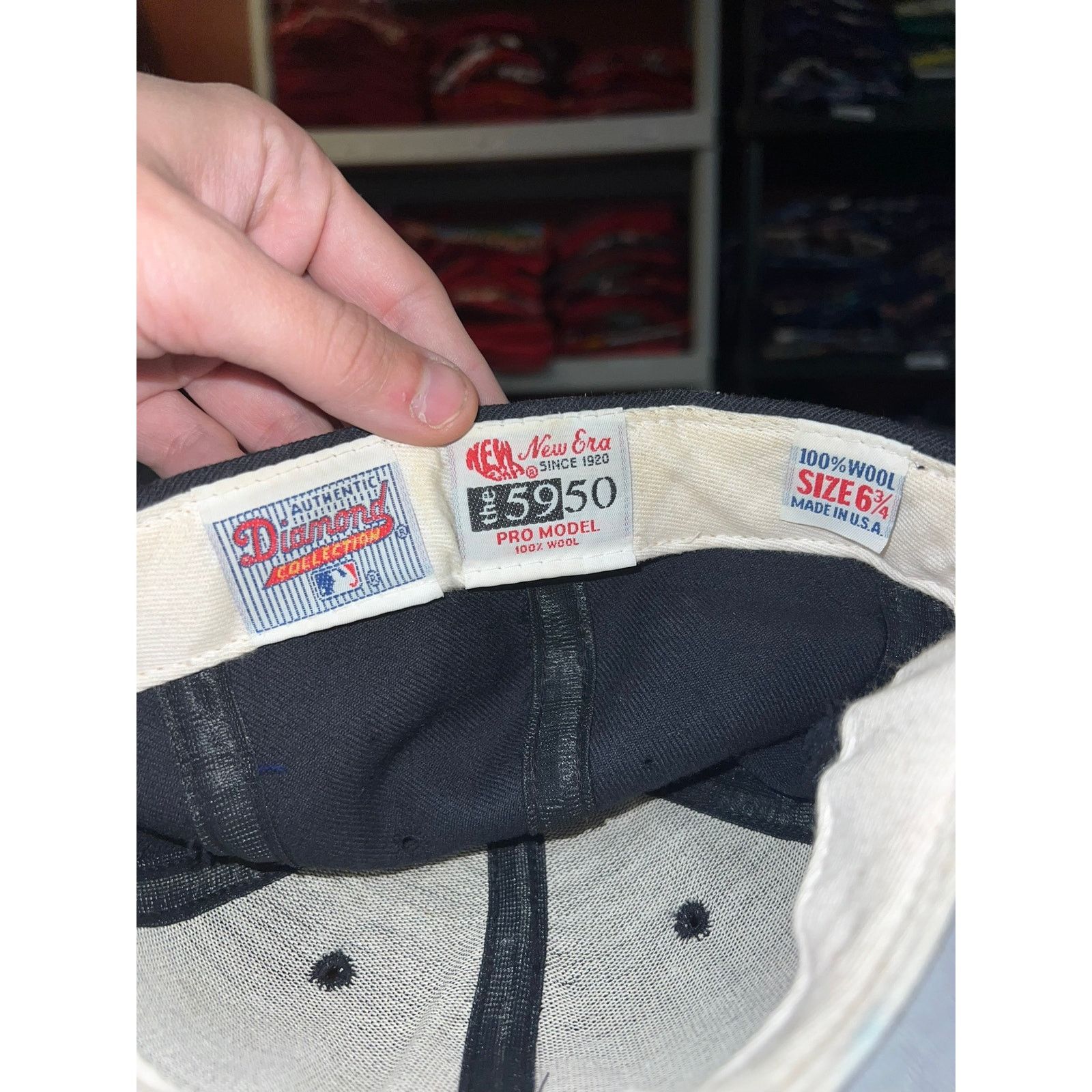 Vintage Los Angeles Angels Hat New Era Pro Model Diamond 6 3/4 USA Size ONE SIZE - 6 Thumbnail
