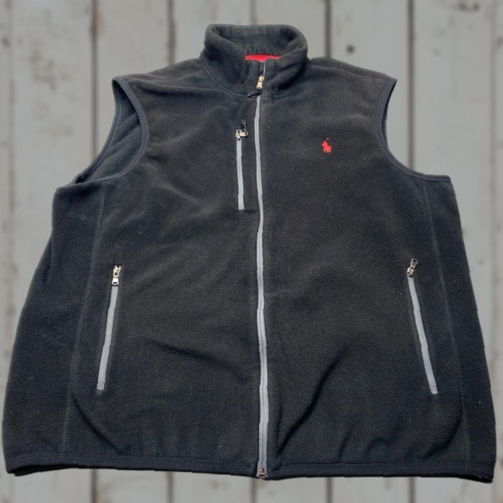 Polo Ralph Lauren Polo Ralph Lauren Performance Vest Mens L Black Full Zip Casual Sweater Fleece Size US L / EU 52-54 / 3 - 1 Thumbnail