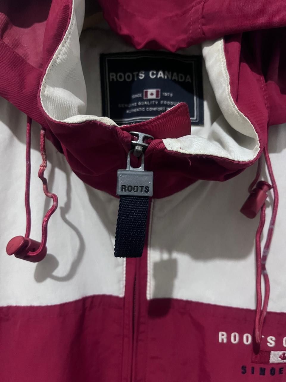 Japanese Brand Vtg Roots Canada Colorblock Hooded Windbreaker Jacket Size US XL / EU 56 / 4 - 15 Thumbnail