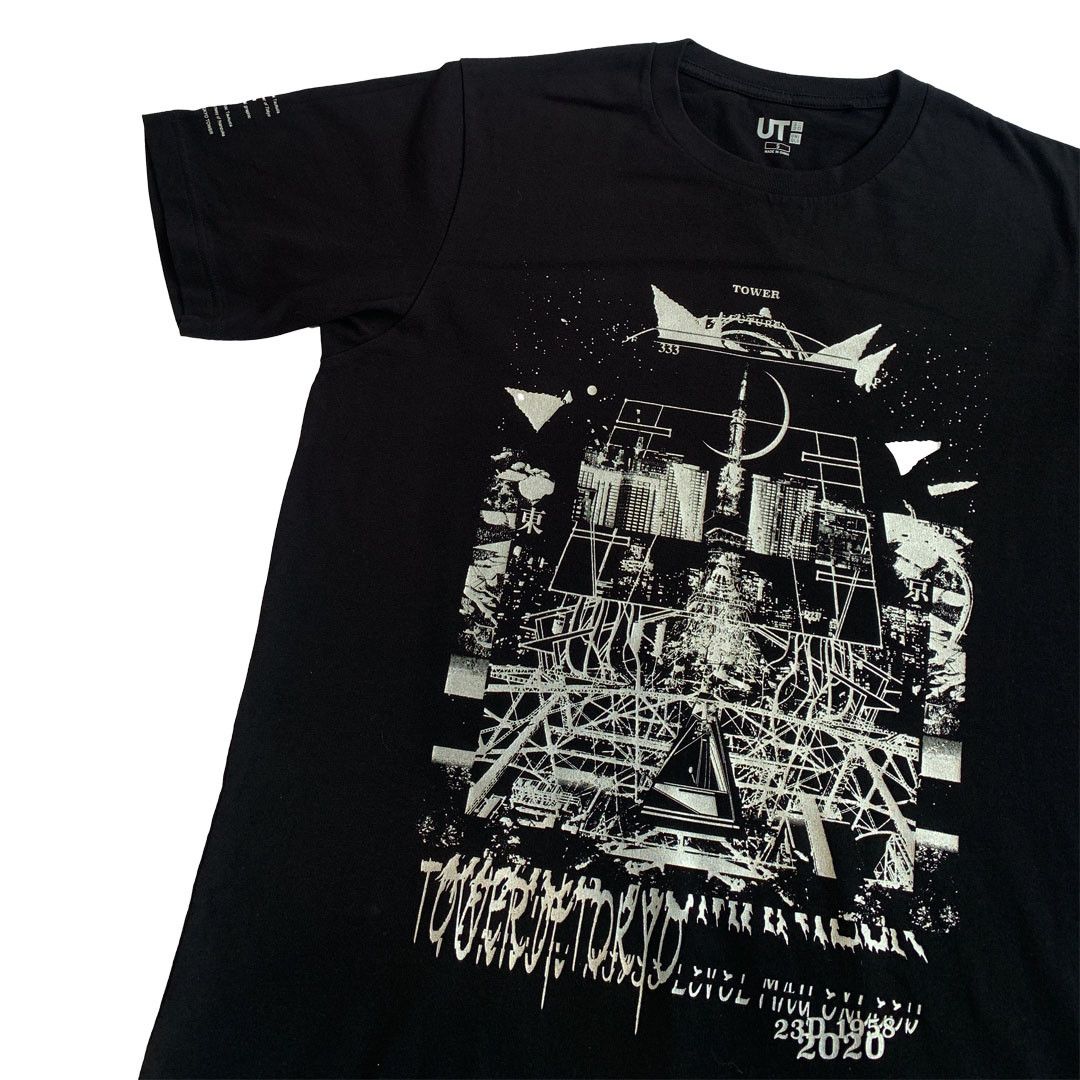 Uniqlo Uniqlo UT - Hiroki Tsukuda Tokyo Tower Tee - Black - S Size US S / EU 44-46 / 1 - 3 Thumbnail