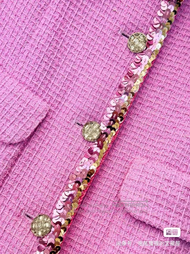 Chanel Chanel Sequin stitching glazed buckle tweed medium and lon Size XS / US 0-2 / IT 36-38 - 4 Thumbnail