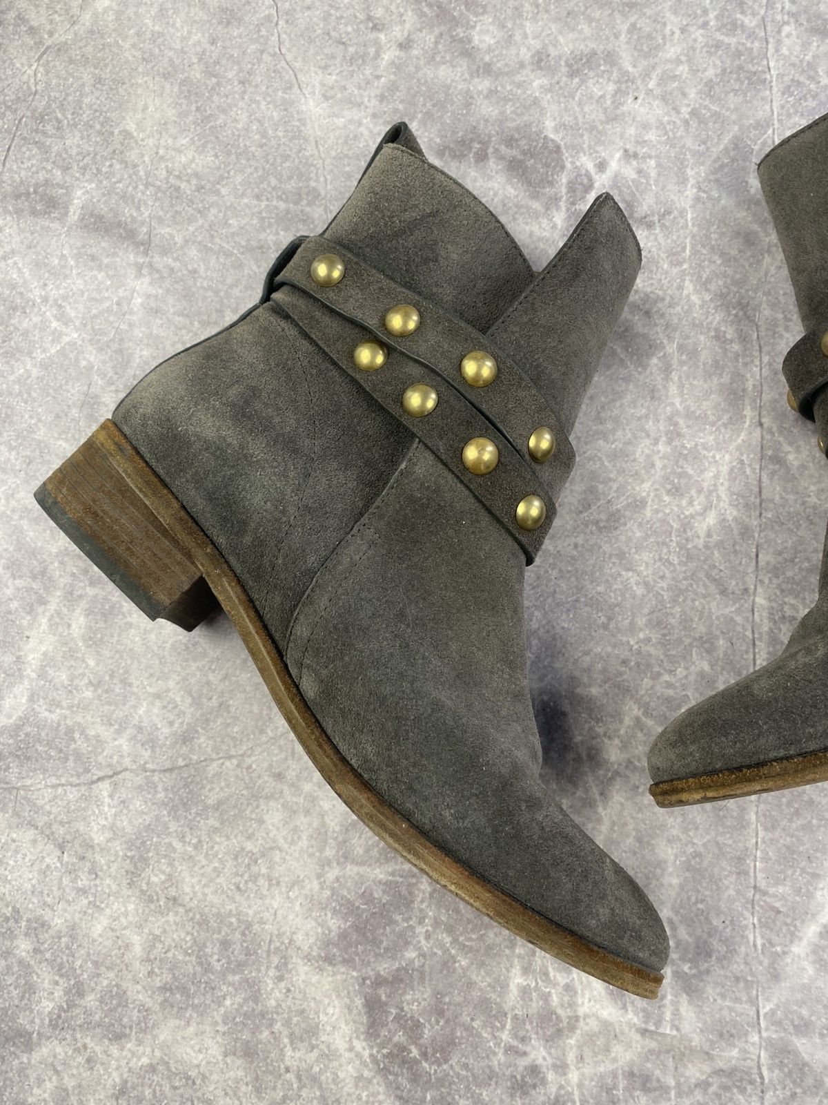 See by Chloe See by Chloe Luxury Suede Boots With Metal Studded Size: 37 Size US 7 / IT 37 - 8 Thumbnail