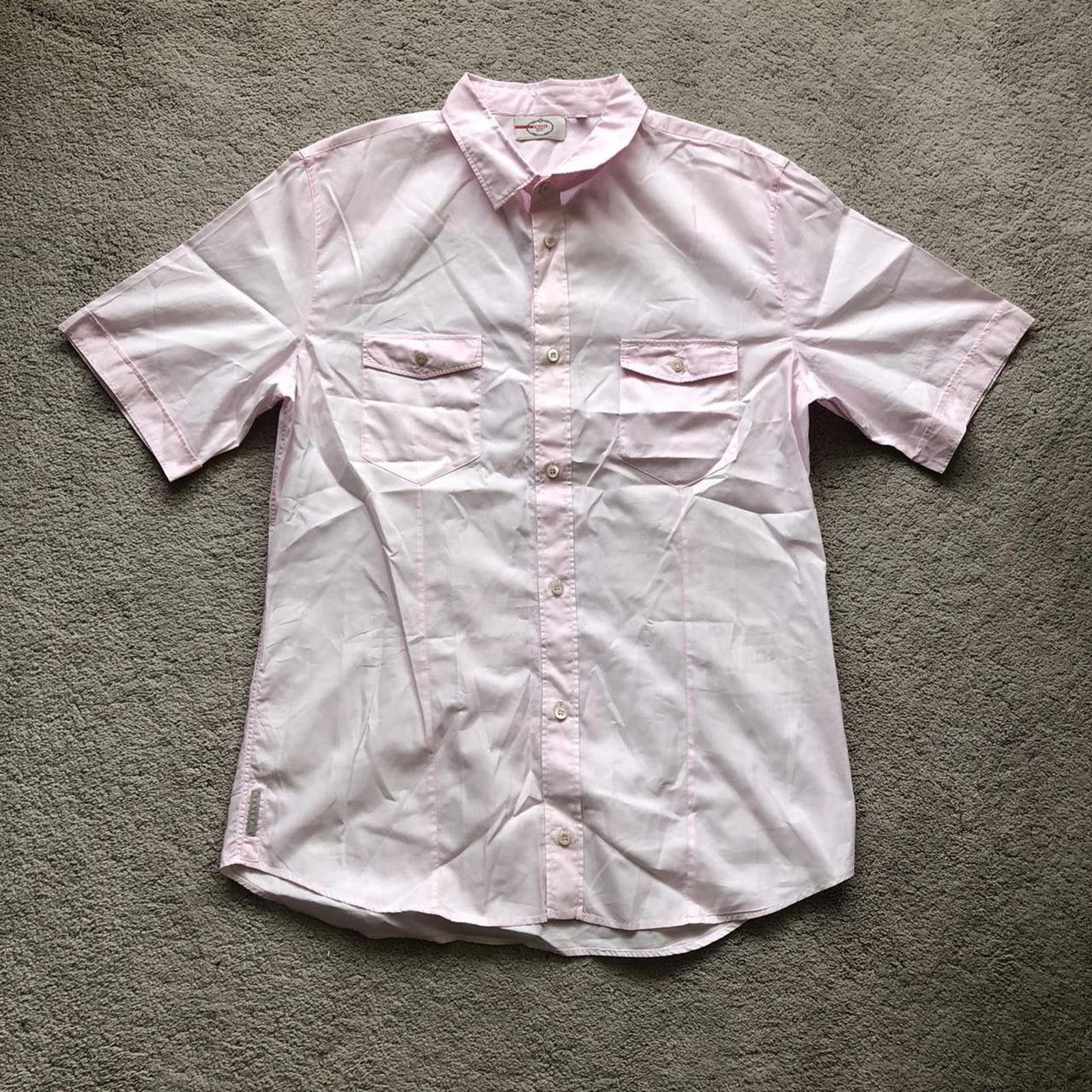 Prada Vintage Pink Prada Short Sleeve Button Up Shirt Size US L / EU 52-54 / 3 - 1 Thumbnail