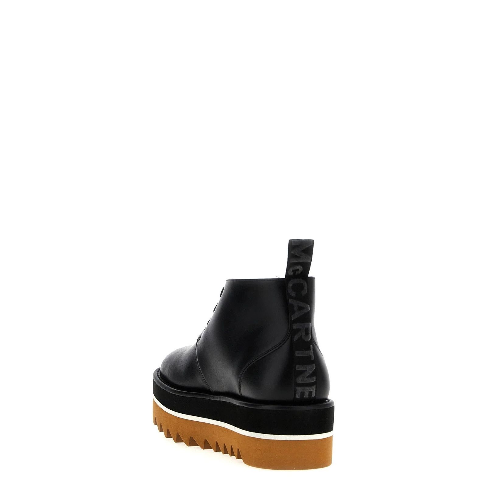 Stella McCartney STELLA MCCARTNEY Sneak Elyse Desert Black Platform Ankle Boo Size US 9 / IT 39 - 3 Thumbnail