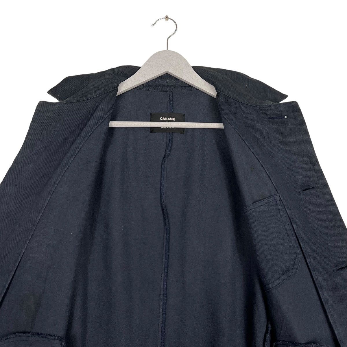 CABANE de ZUCCa 🔥 ZUCCA ISSEY MIYAKE INDIGO LONG JACKET Size US S / EU 44-46 / 1 - 12 Thumbnail
