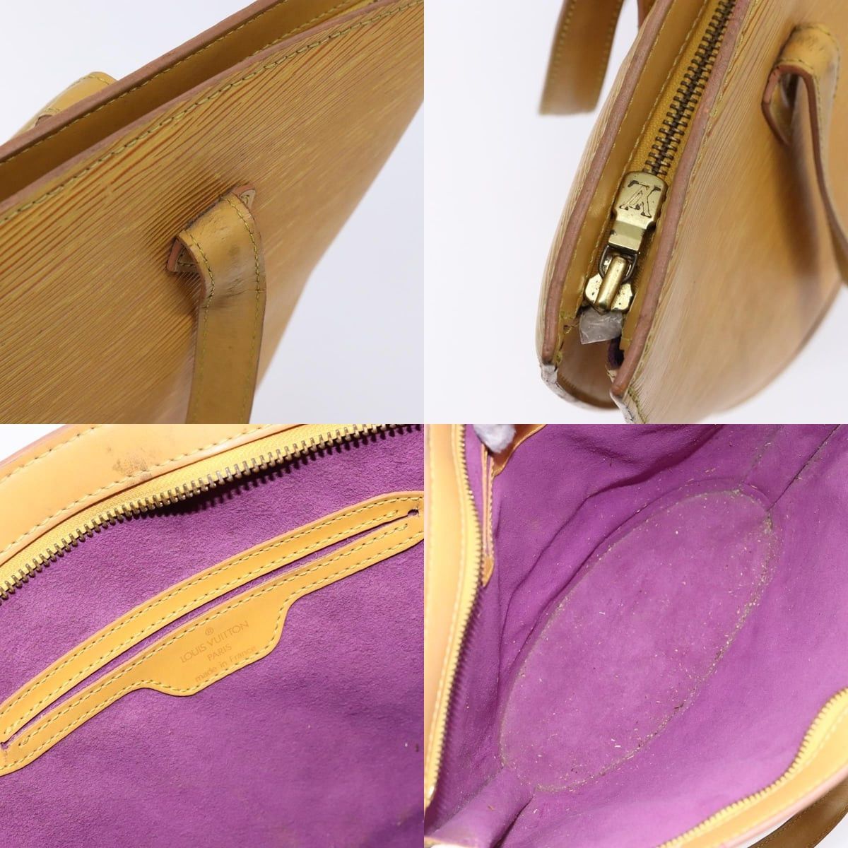 Louis Vuitton LOUIS VUITTON Epi Saint Jacques Hand Bag Yellow M52279 Size ONE SIZE - 11 Thumbnail