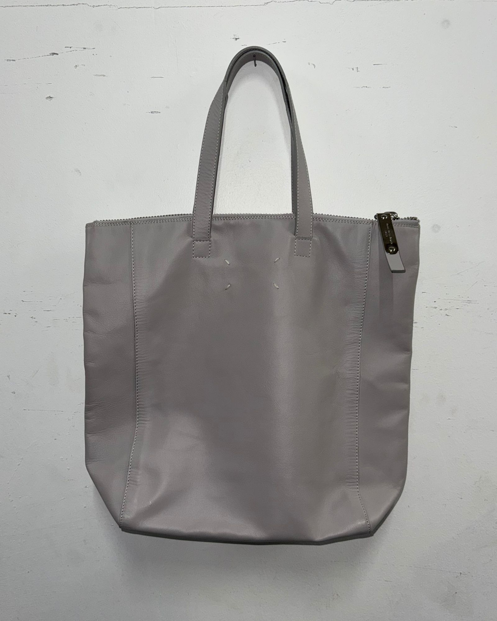 Maison Margiela S/s 2014 Light Gray Leather Tote Bag in Grey, Men's