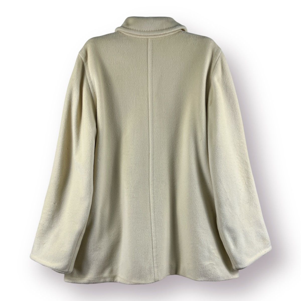 Max Mara × Weekend Max Mara 🔥 MAX MARA LUXURY CREAM WHITE OVER COAT🔥 Size L / US 10 / IT 46 - 13 Thumbnail