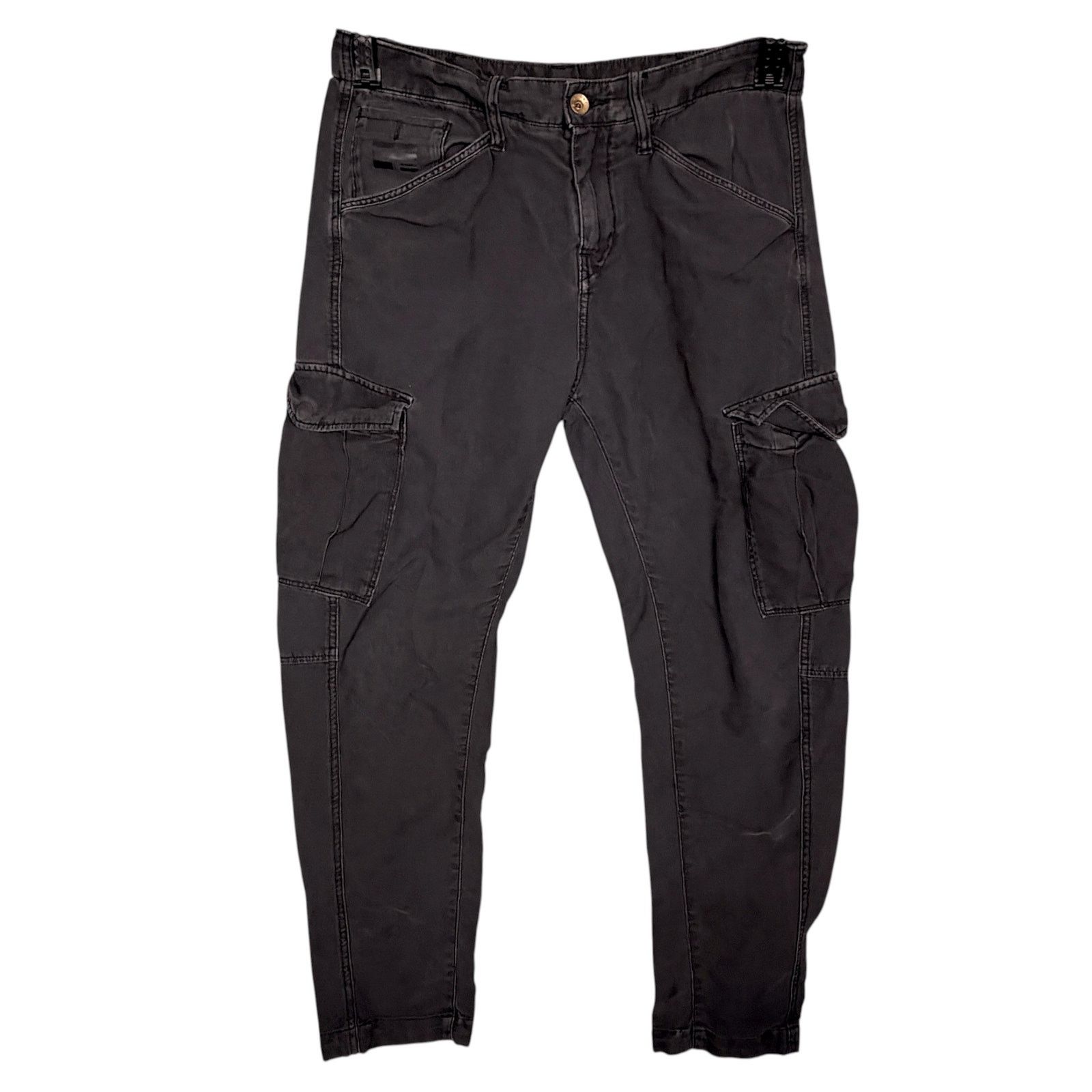 G-Star G-Star Raw Loose Tapered Women's 27x27 Dark Gray Cargo Pants Size 27" / US 4 / IT 40 - 3 Thumbnail