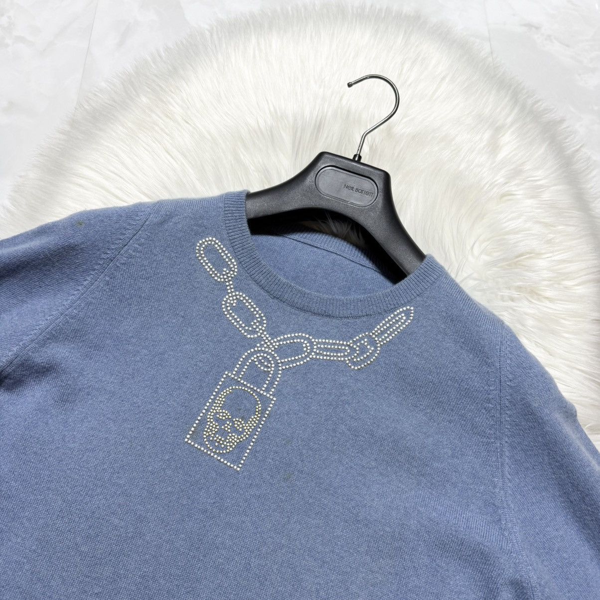 Lucien Pellat-Finet Lucien Pellat-Finet 100% Cashmere Skull Chain Sweater Size US S / EU 44-46 / 1 - 5 Thumbnail