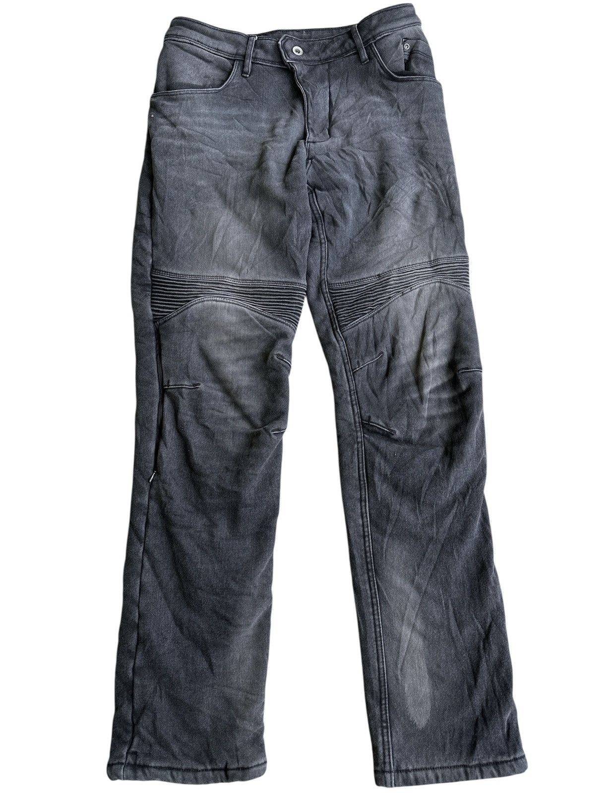 Japanese Brand Sun Faded Fieldcore Biker Denim 🎌💥 Size US 30 / EU 46 - 1 Thumbnail