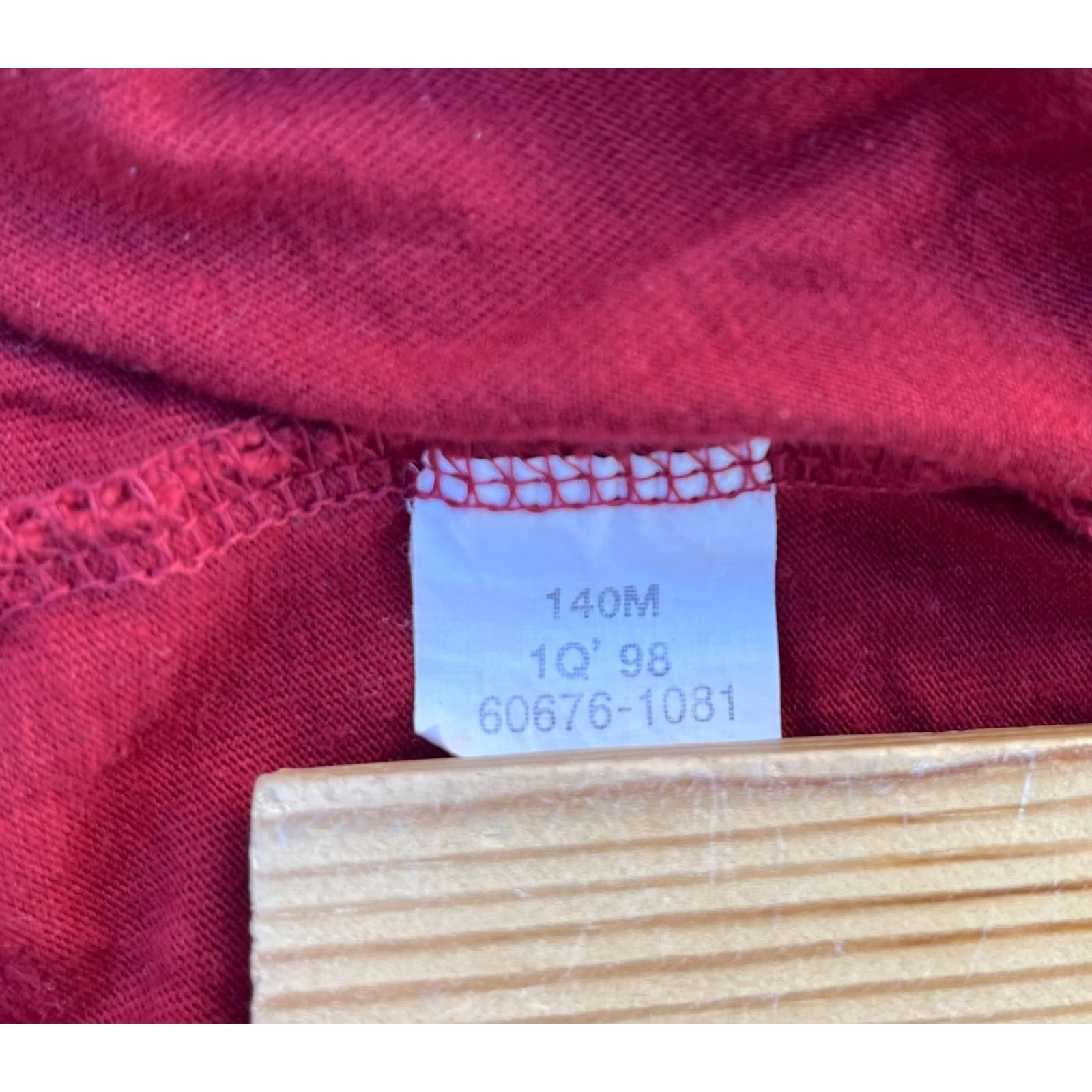 Levi's VINTAGE Levi's Pocket Tee Mens 2XL Red 1998 90s Short Sleeve Crew Neck Cotton T-Shirt Size US XXL / EU 58 / 5 - 6 Thumbnail