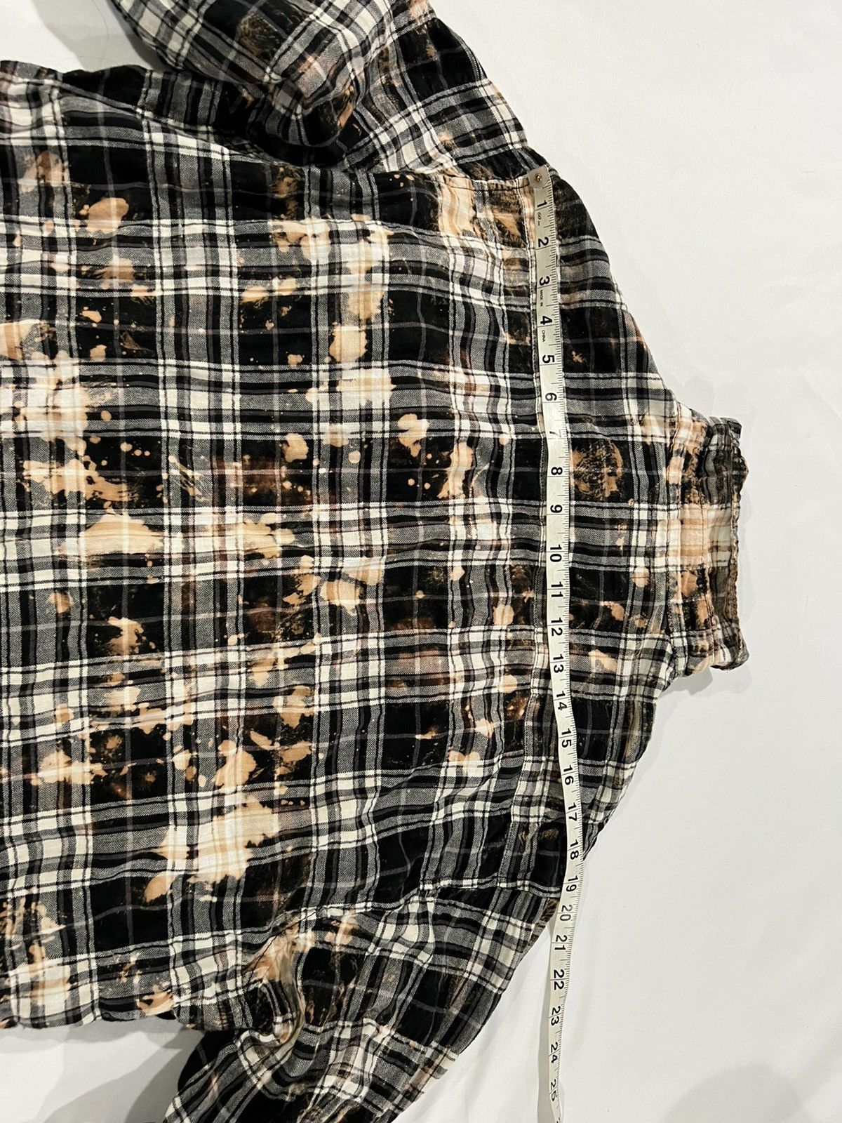 Saint Laurent Paris Saint Laurent Hedi Slimane men’s bleached flannel shirt. S. Size US S / EU 44-46 / 1 - 6 Thumbnail