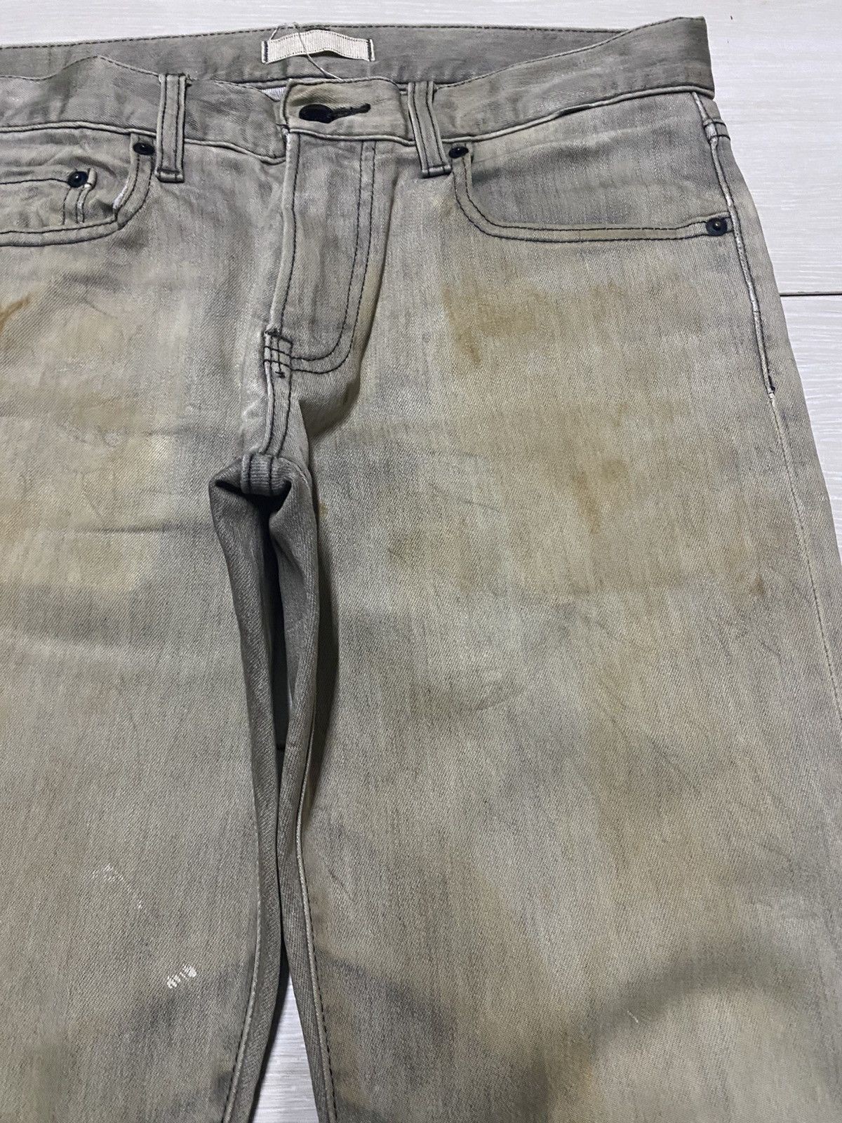 Japanese Brand Vintage Japanese Brand Uniqlo Crazy Mud Mud Wash Jeans Size US 31 - 4 Thumbnail