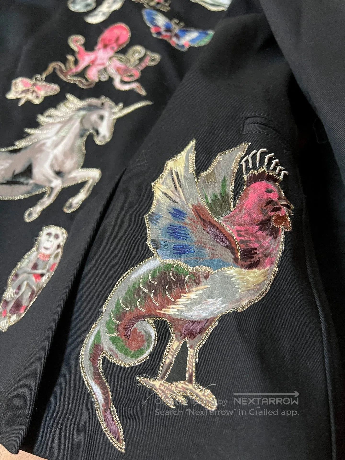 Valentino Valentino Men's Embroidered Jacket. Size US M / EU 48-50 / 2 - 4 Thumbnail