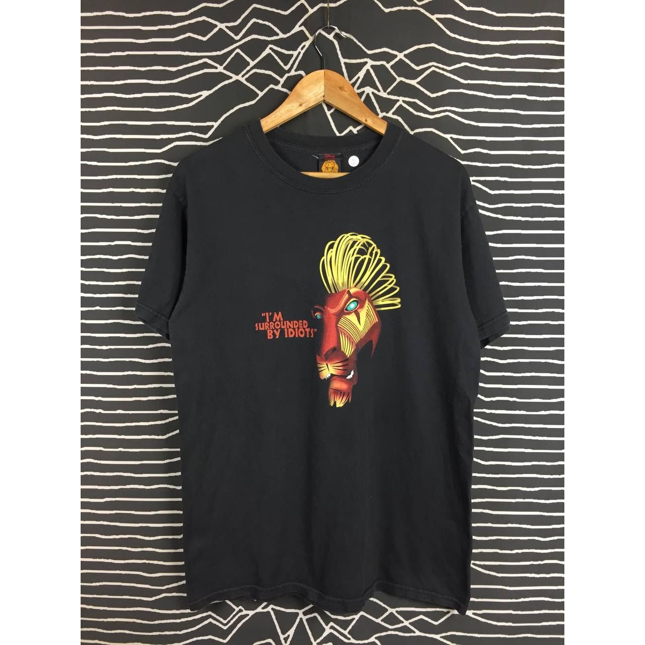 Disney Vtg The Lion King Musical I'm Surrounded by Idiots Promo Tee Size US M / EU 48-50 / 2 - 1 Thumbnail