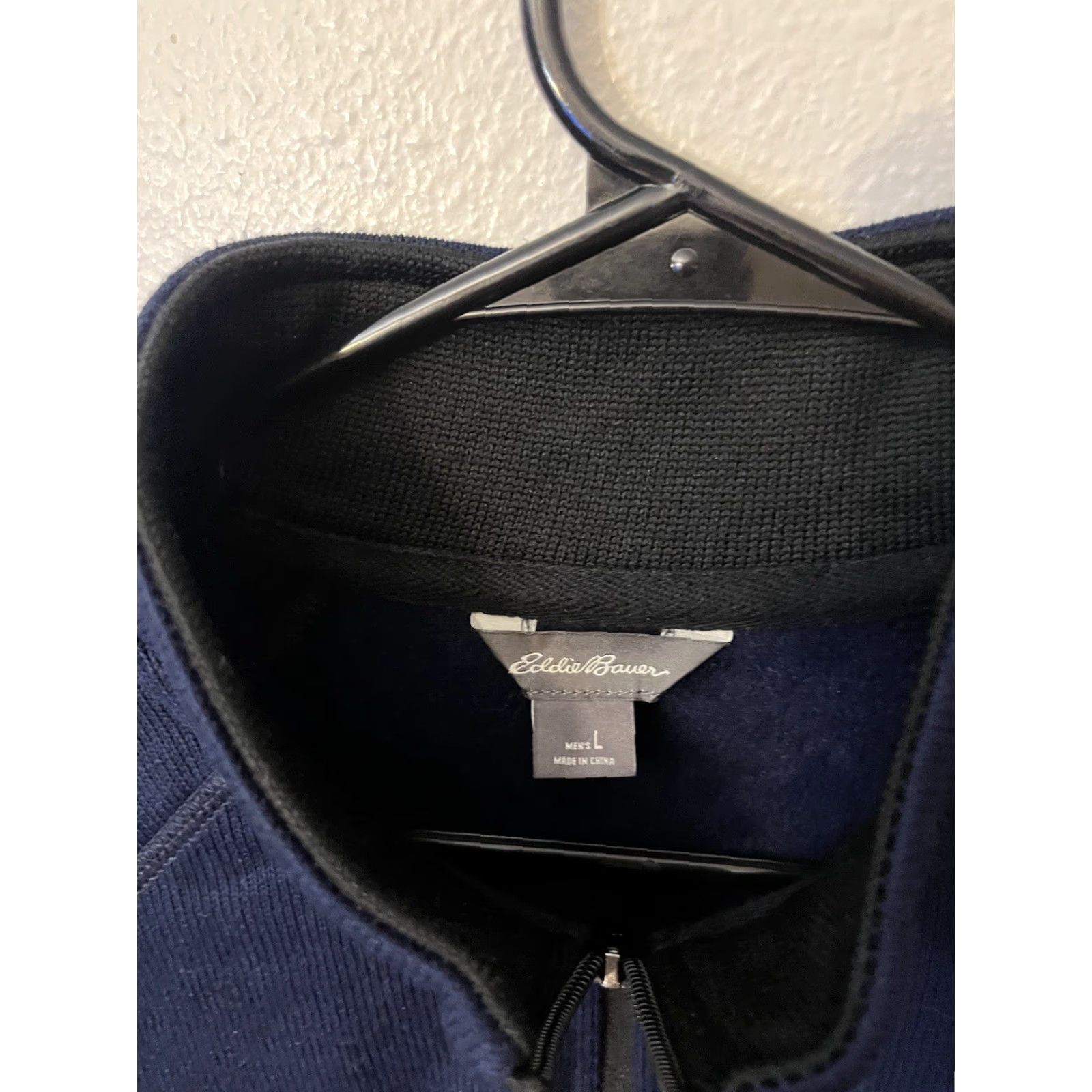 Eddie Bauer Eddie Bauer Men’s 1/4 Zip Sweater Navy Blue Large Blue 1/4 Zip Pullover Men’s Sweater Size US L / EU 52-54 / 3 - 2 Thumbnail