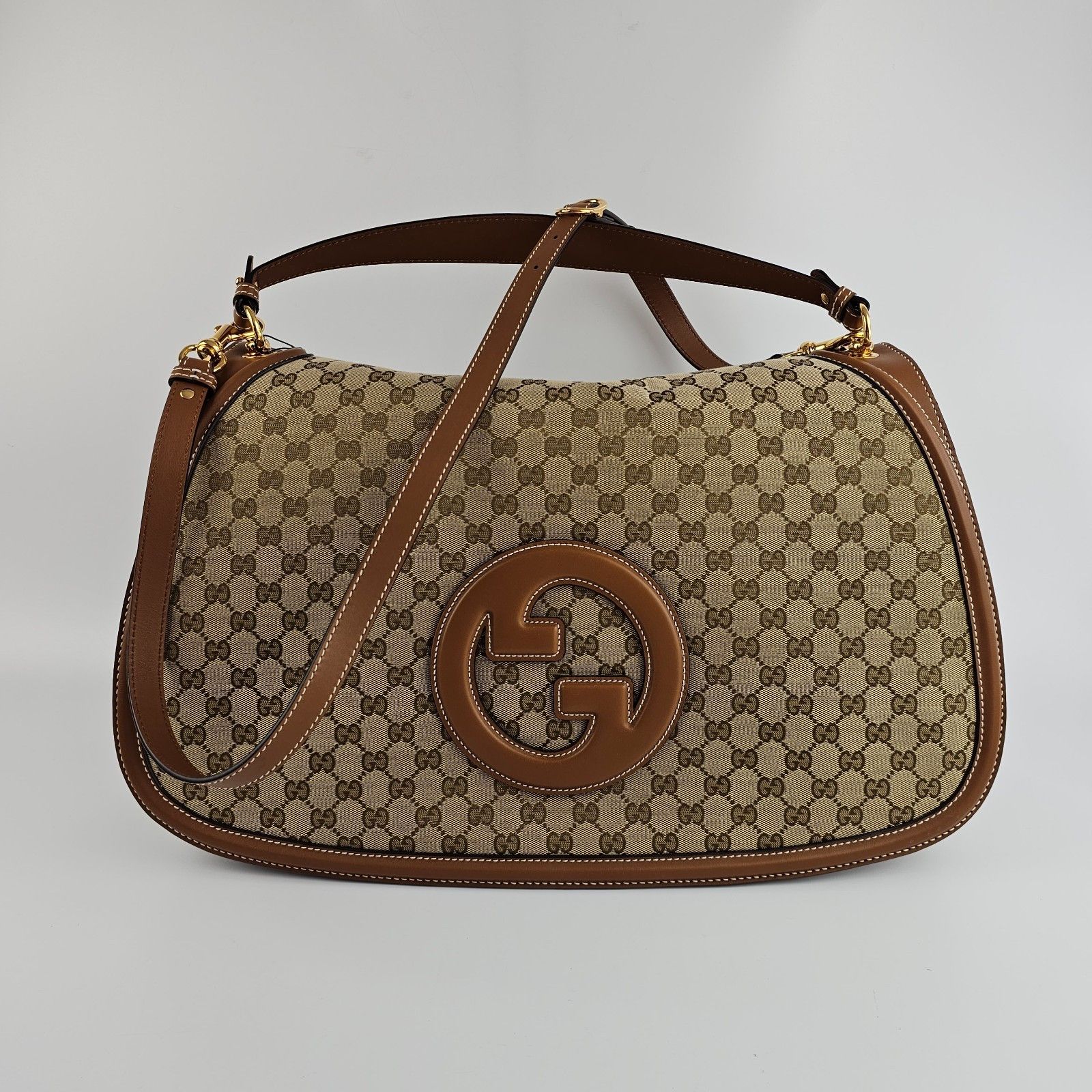 Gucci GUCCI Blondie Maxi Beige/Dark Brown Top Handle Bag Size ONE SIZE - 7 Thumbnail