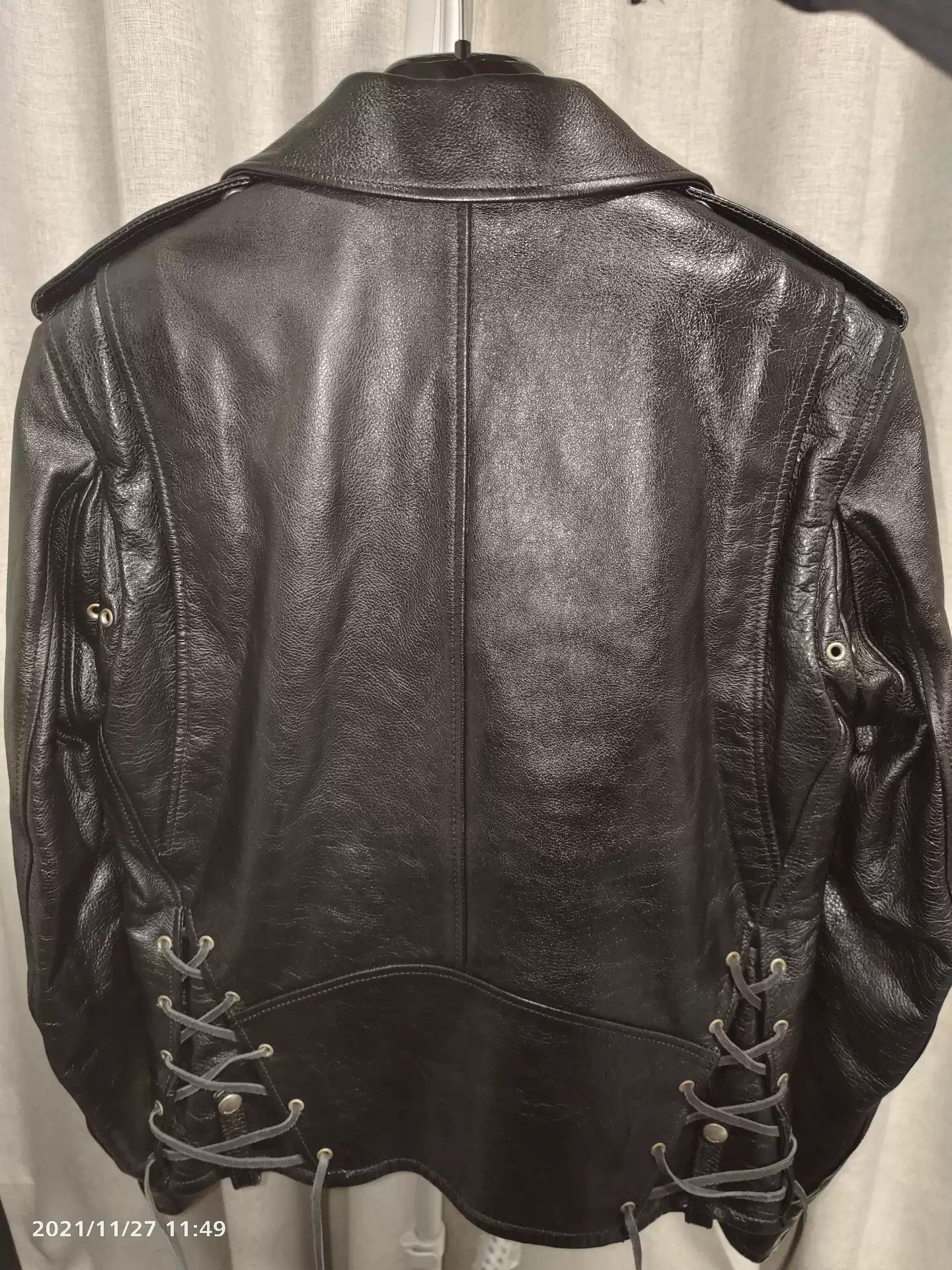 Saint Laurent Paris SLP 13fw first year "pure black sumi ink" leather jacket-25 Size US S / EU 44-46 / 1 - 2 Thumbnail