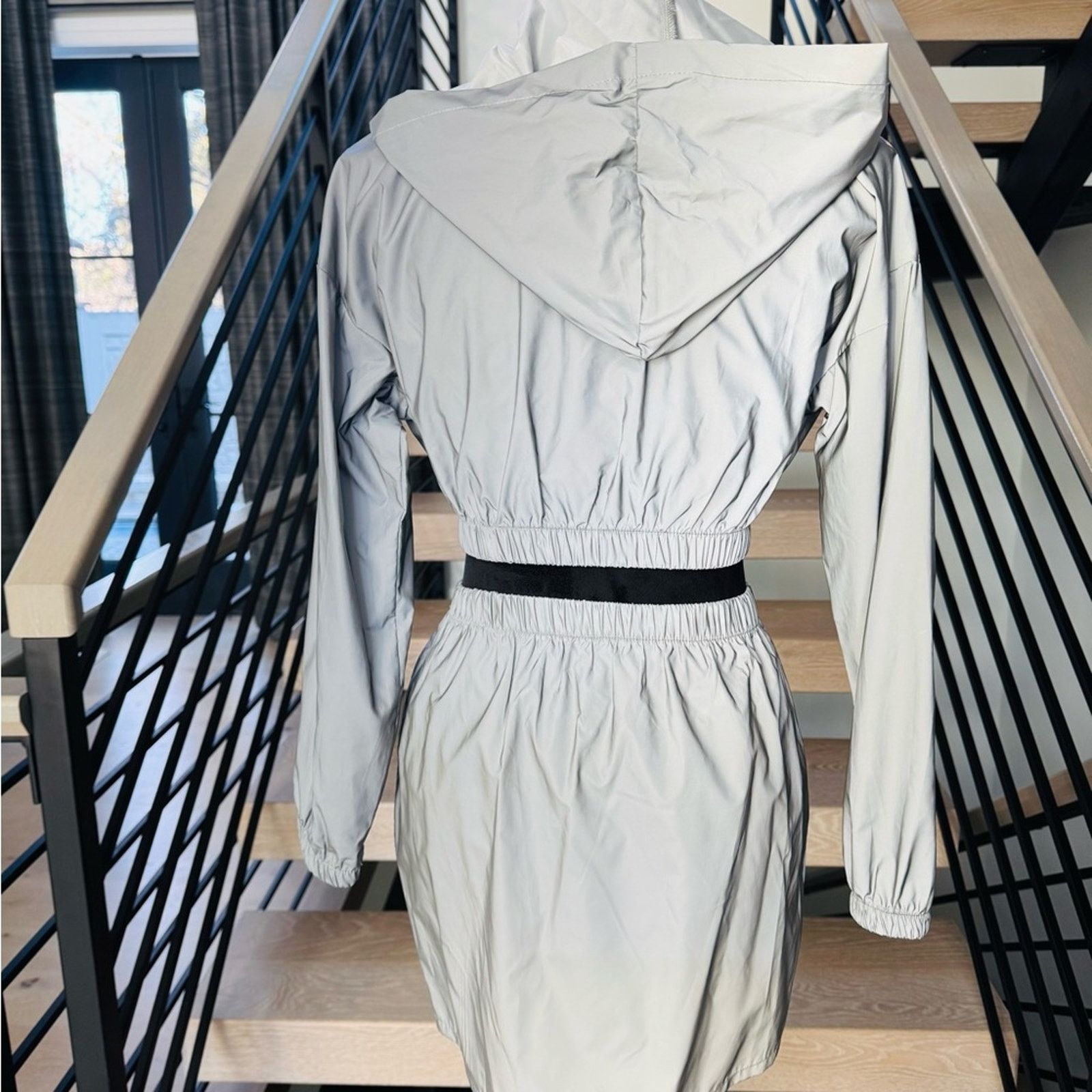 Other Stylish Silver Reflective Women's Skirt Set size XS Size XS / US 0-2 / IT 36-38 - 6 Thumbnail