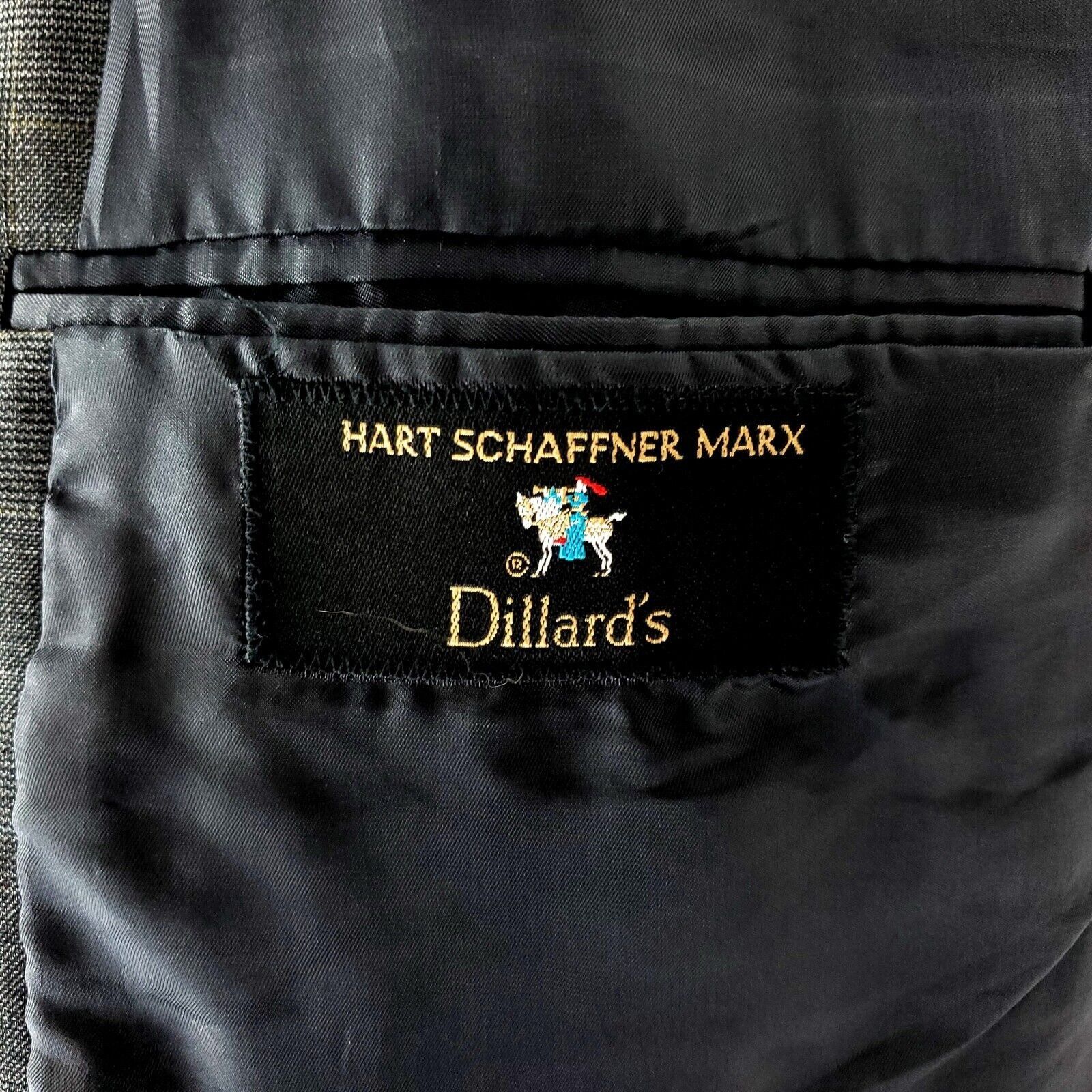 Hart Schaffner Marx Hart Schaffner Marx Wool 2 Button Blazer 42R Gray Sharkskin Size 42R - 7 Thumbnail