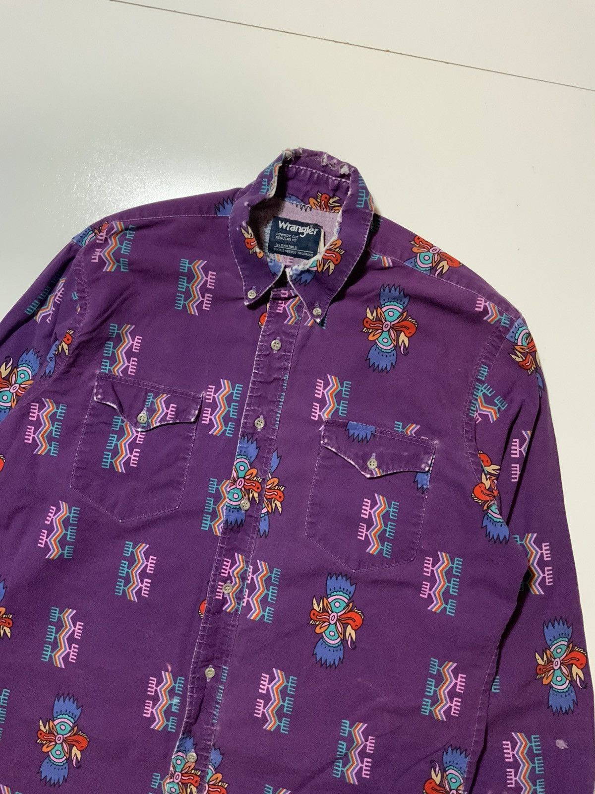 Wrangler Vintage Wrangler Cowboy Cut Rodeo Southwestern Aztec Shirt Size US M / EU 48-50 / 2 - 3 Thumbnail