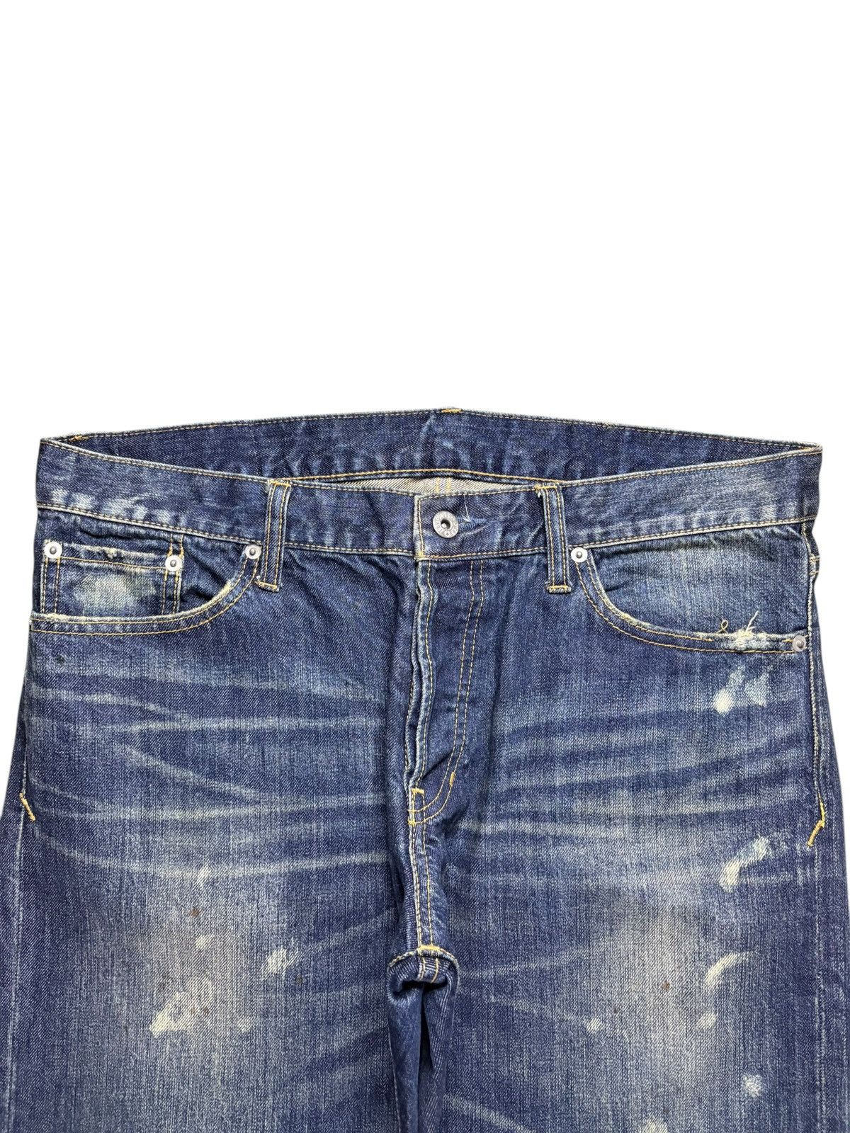 Japanese Brand Vintage Japanese Brand Acid Mud Wash Distress Ripped Jeans Size US 35 - 4 Thumbnail