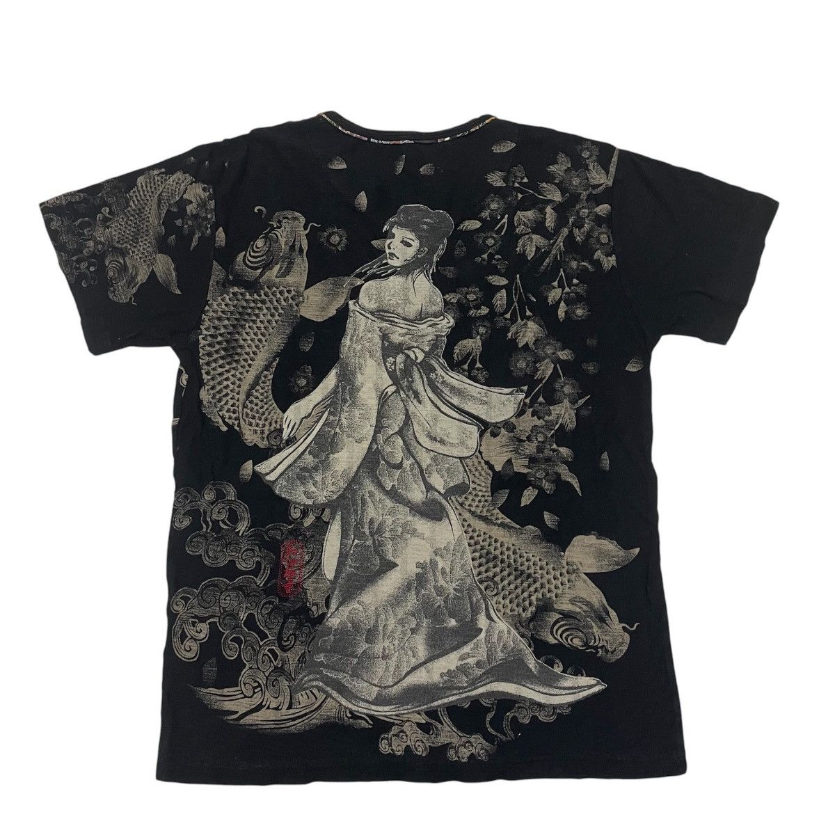 Japanese Brand × Vintage Vintage sukajan opera❌koi tees Size US M / EU 48-50 / 2 - 5 Thumbnail