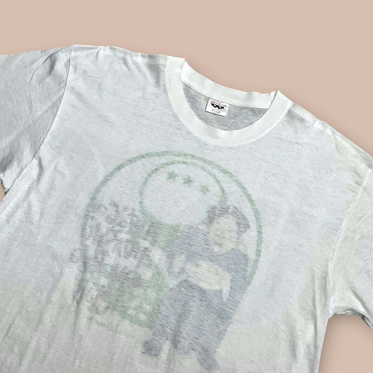 Anime Vintage Let's go Inachu Pingpong Club White Tee Size US M / EU 48-50 / 2 - 5 Thumbnail