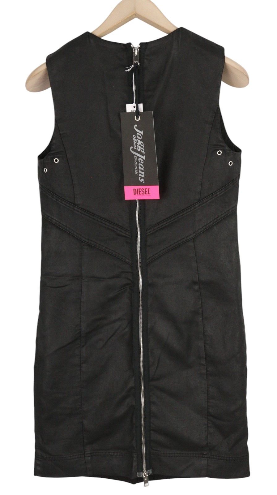Diesel D-FLOOR-SP-NE M Sleeveless Zip Crew Neck Mini Dress 41310 Size M / US 6-8 / IT 42-44 - 3 Thumbnail
