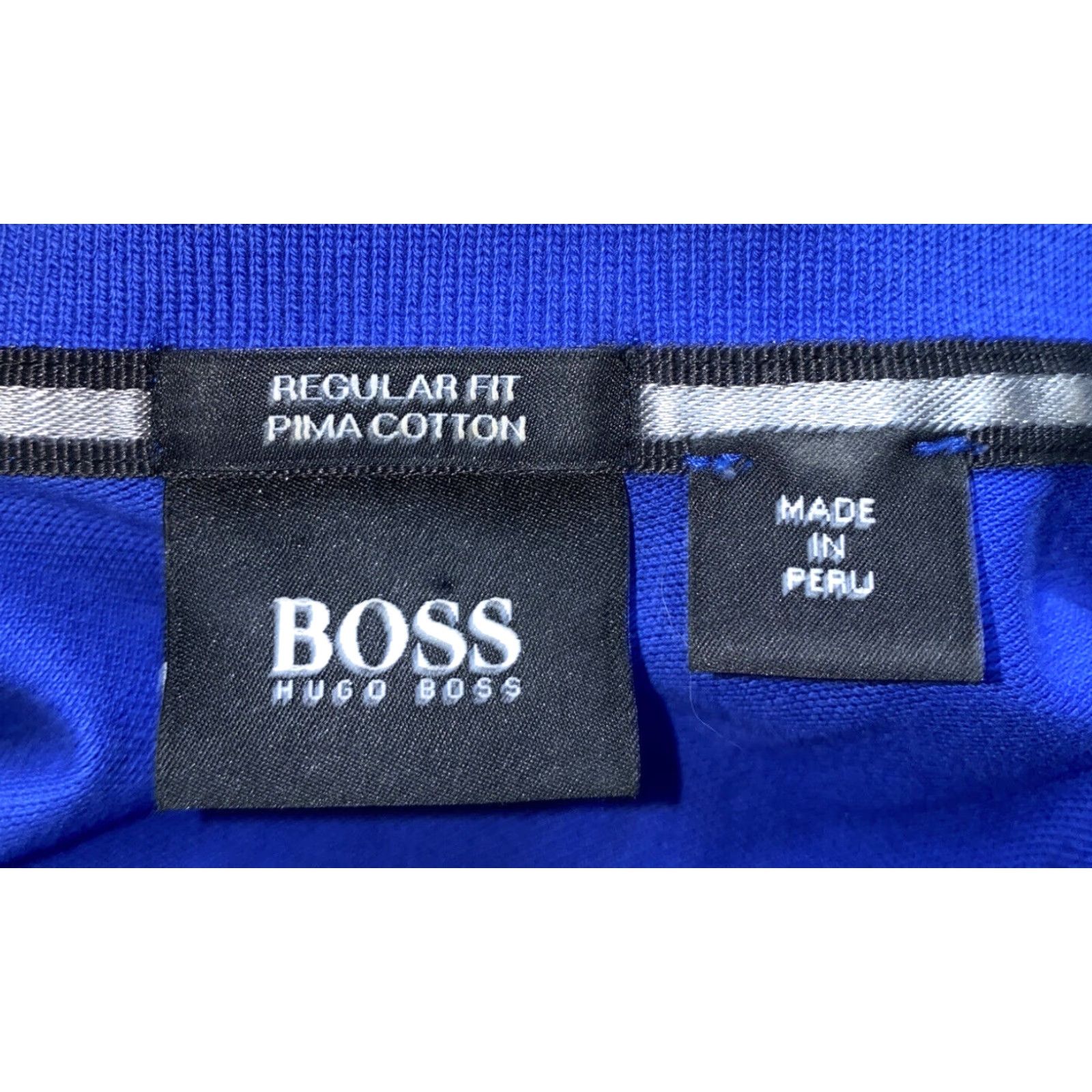 Hugo Boss Hugo Boss Golf Polo Shirt Mens Blue Short Sleeve XL Pima Cotton Size US XL / EU 56 / 4 - 6 Thumbnail