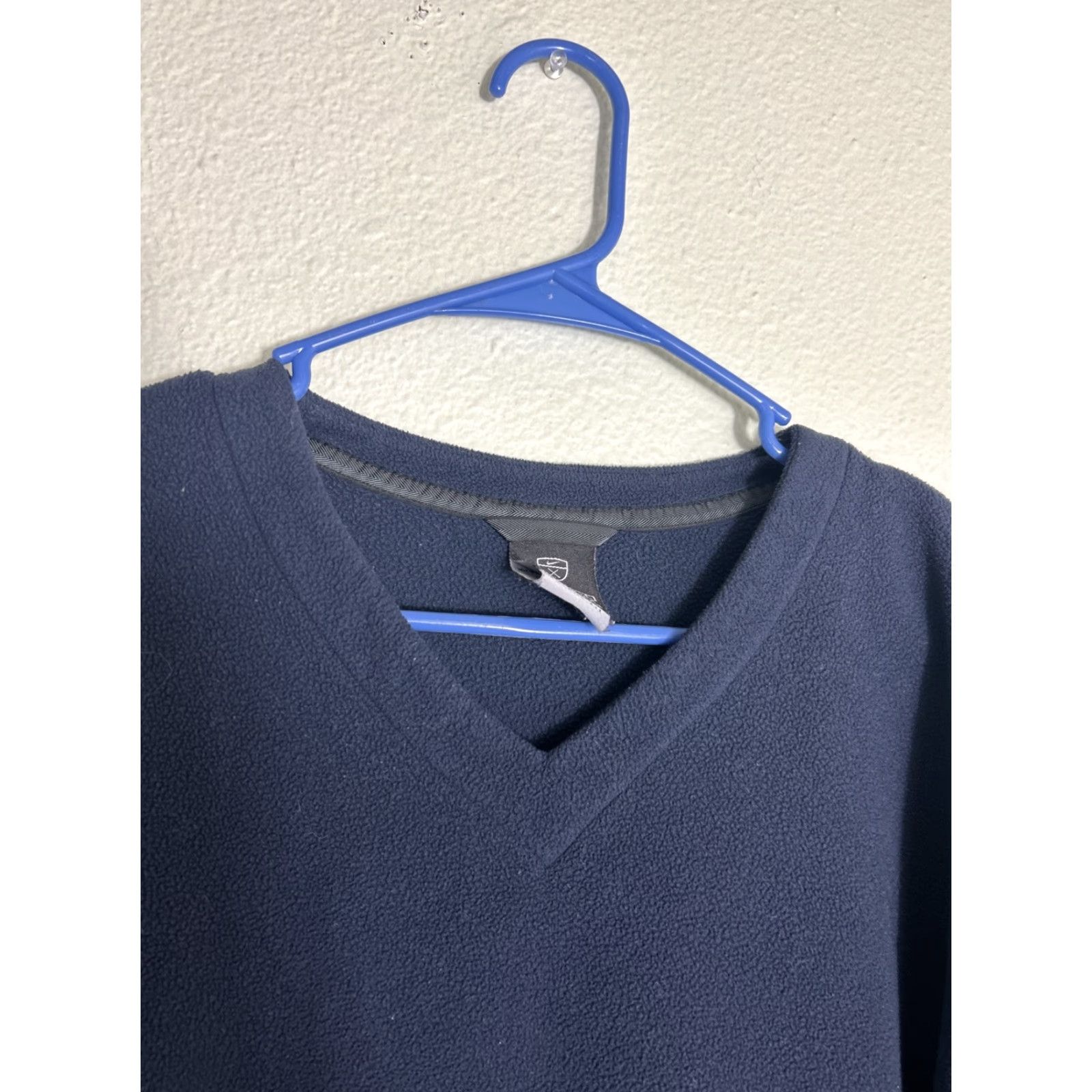 Nike Nike Golf Men's L V-Neck Navy Blue Fleece Pullover Sweater Size US L / EU 52-54 / 3 - 3 Thumbnail