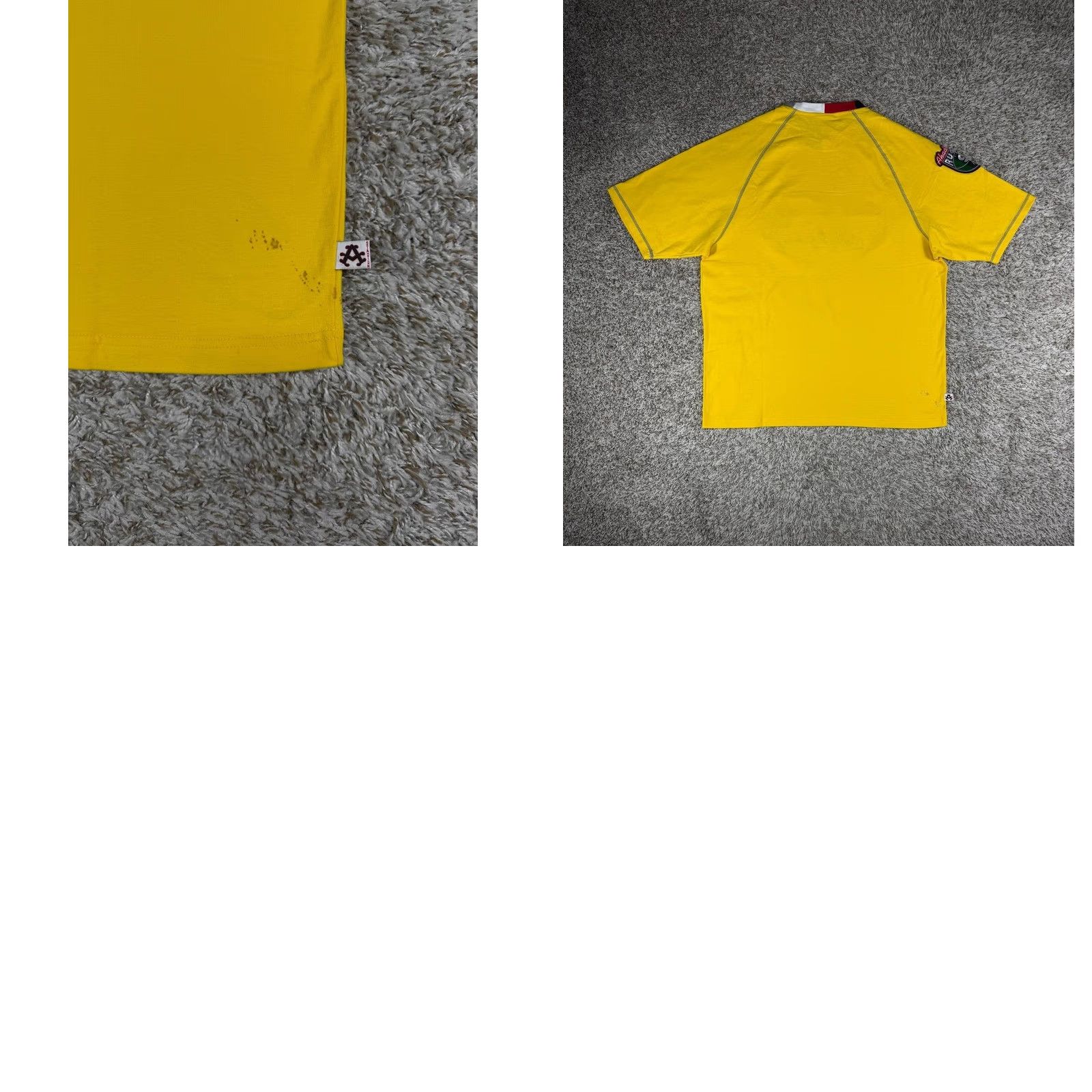Akademiks VINTAGE Akademiks AKDMKS T-Shirt Rugby Patch Black-Yellow XXL Y2K Hip Hop Skate Men Mens Size US XXL / EU 58 / 5 - 9 Thumbnail