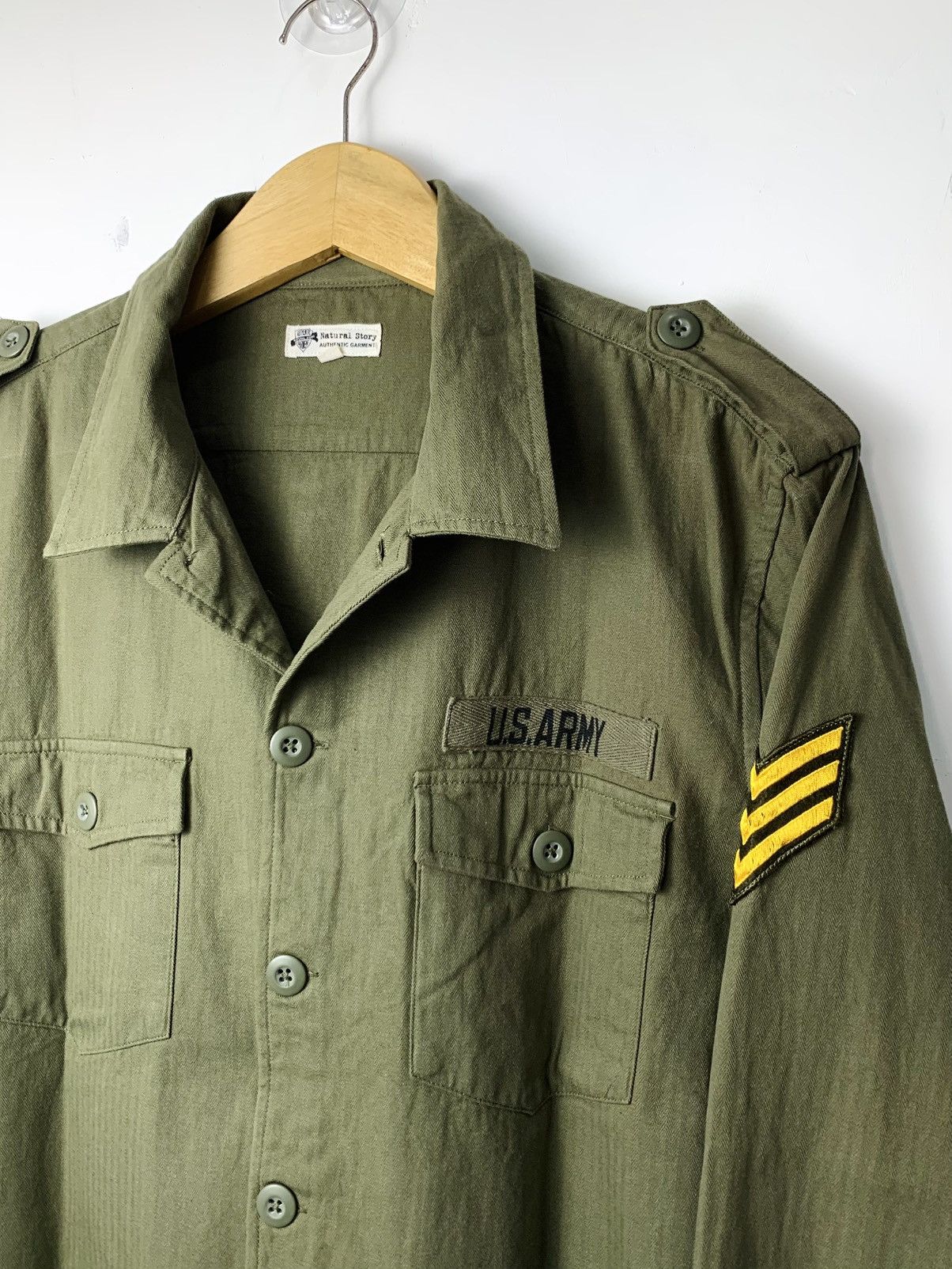 Vintage bundle us army military shirt 80s Size US M / EU 48-50 / 2 - 9 Thumbnail
