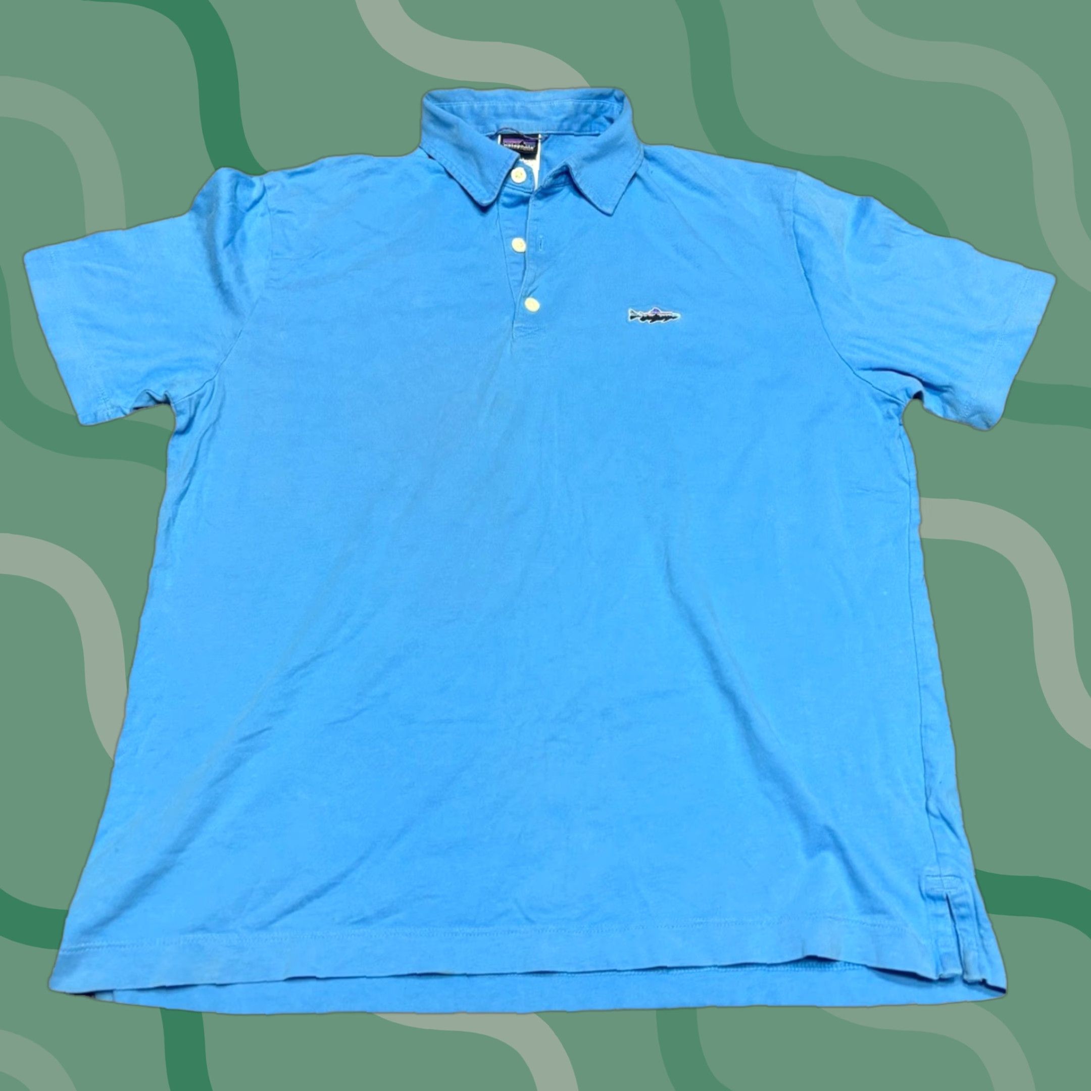 Patagonia Patagonia Polo Shirt Short Sleeve Blue Logo 100% Cotton Men S Regular Collared Shirt"} Size US S / EU 44-46 / 1 - 1 Thumbnail