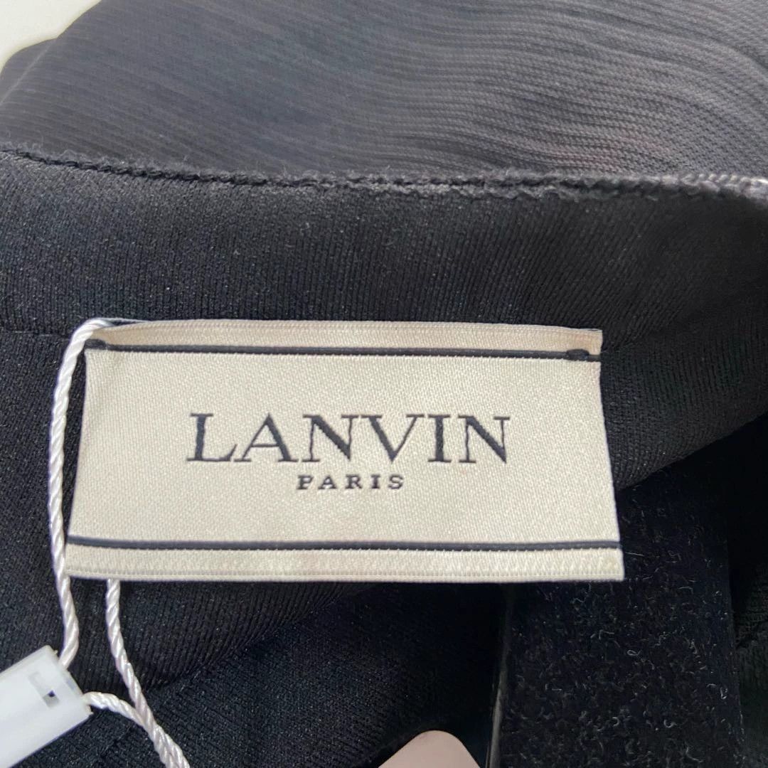 Lanvin Lanvin women's black short-sleeve dress Size M / US 6-8 / IT 42-44 - 6 Thumbnail