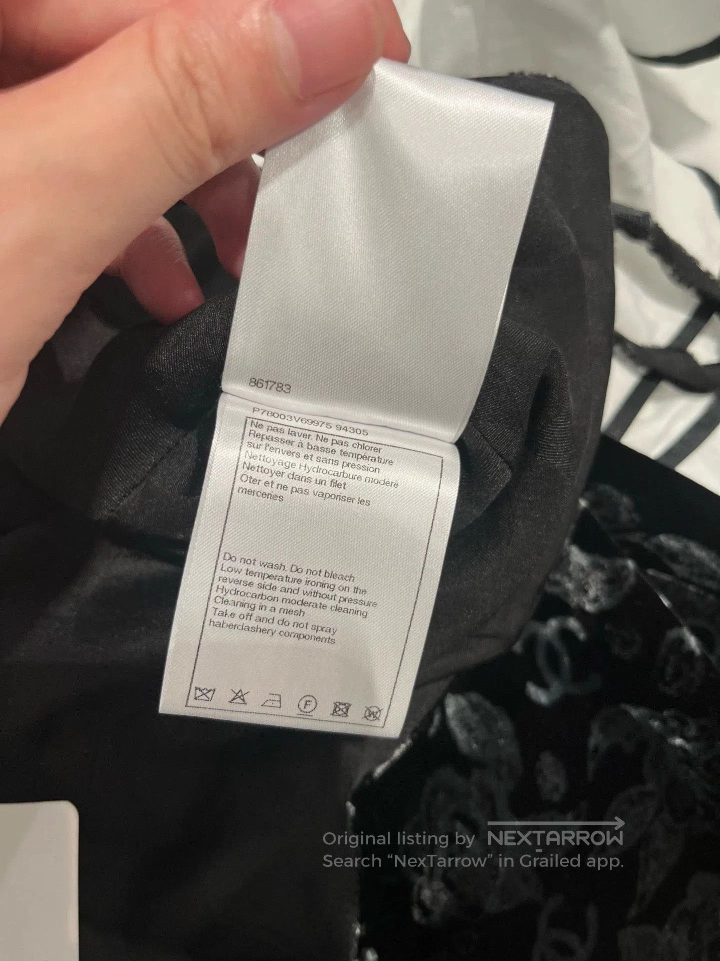Chanel Chanel Black Velvet Printed Camisole Dress. Size US M / EU 48-50 / 2 - 6 Thumbnail