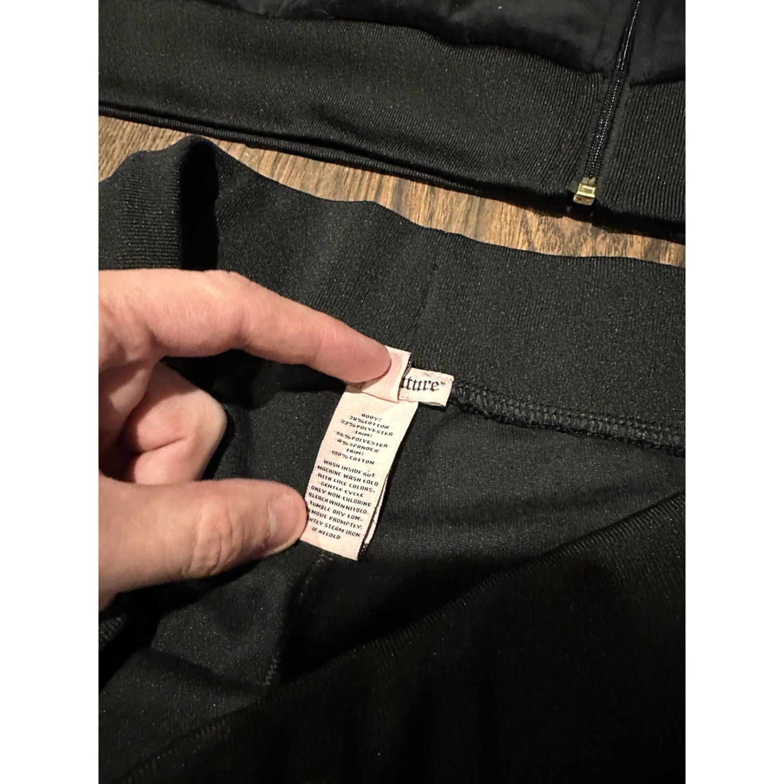 Juicy Couture VINTAGE Juicy Couture Tracksuit Jacket Pants Set Large L Black Women Pockets Velour 2000s Y2K Size L / US 10 / IT 46 - 7 Thumbnail