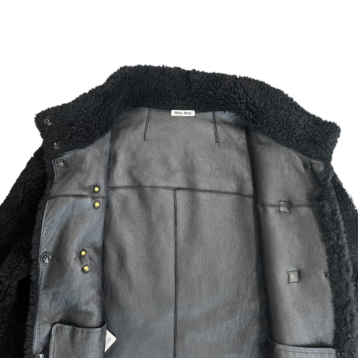 Miu Miu Miu Miu 2012AW Sheepskin Leather Fur Long Coat Size M / US 6-8 / IT 42-44 - 3 Thumbnail