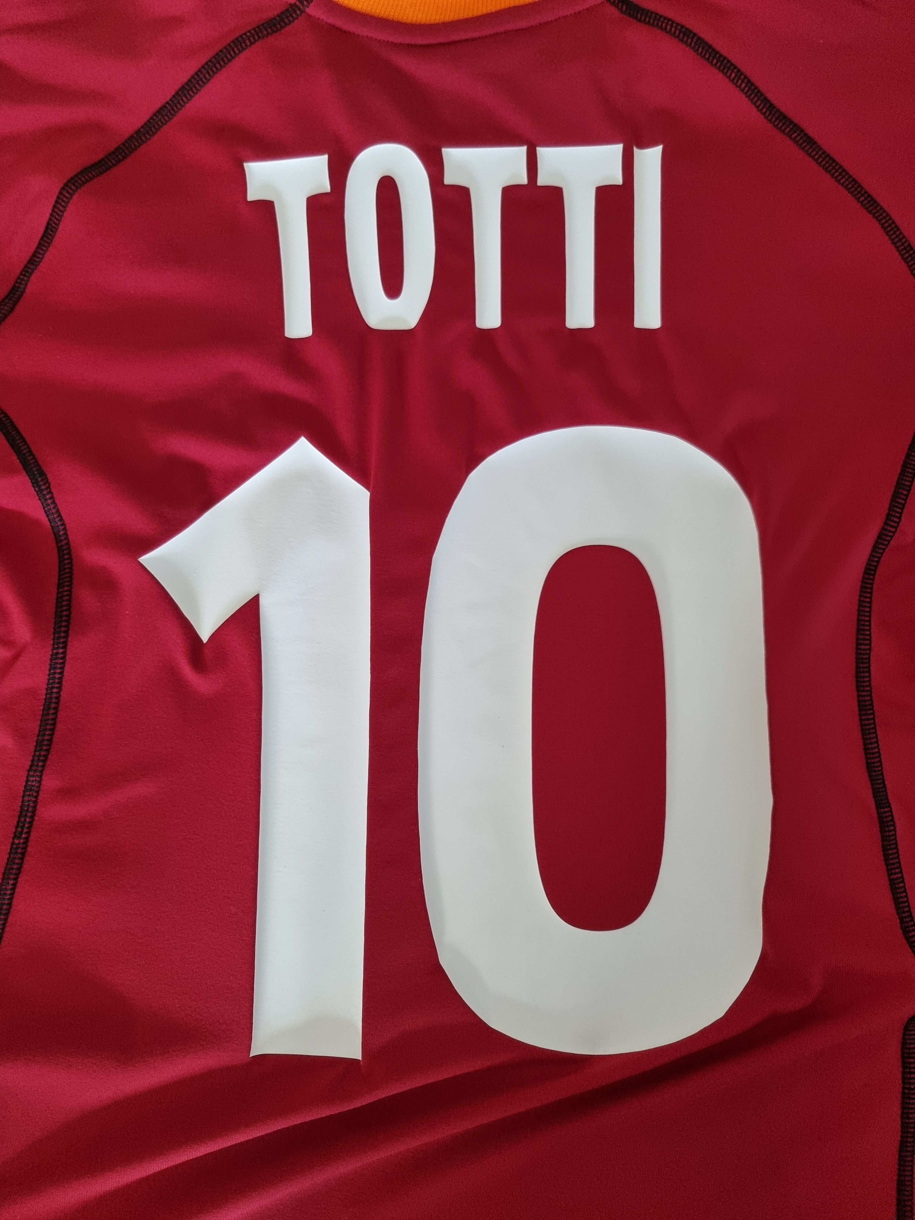 Kappa AS Roma 2001/02 Home Jersey S/S Totti 10 Kappa Kombat Large Size US L / EU 52-54 / 3 - 6 Thumbnail