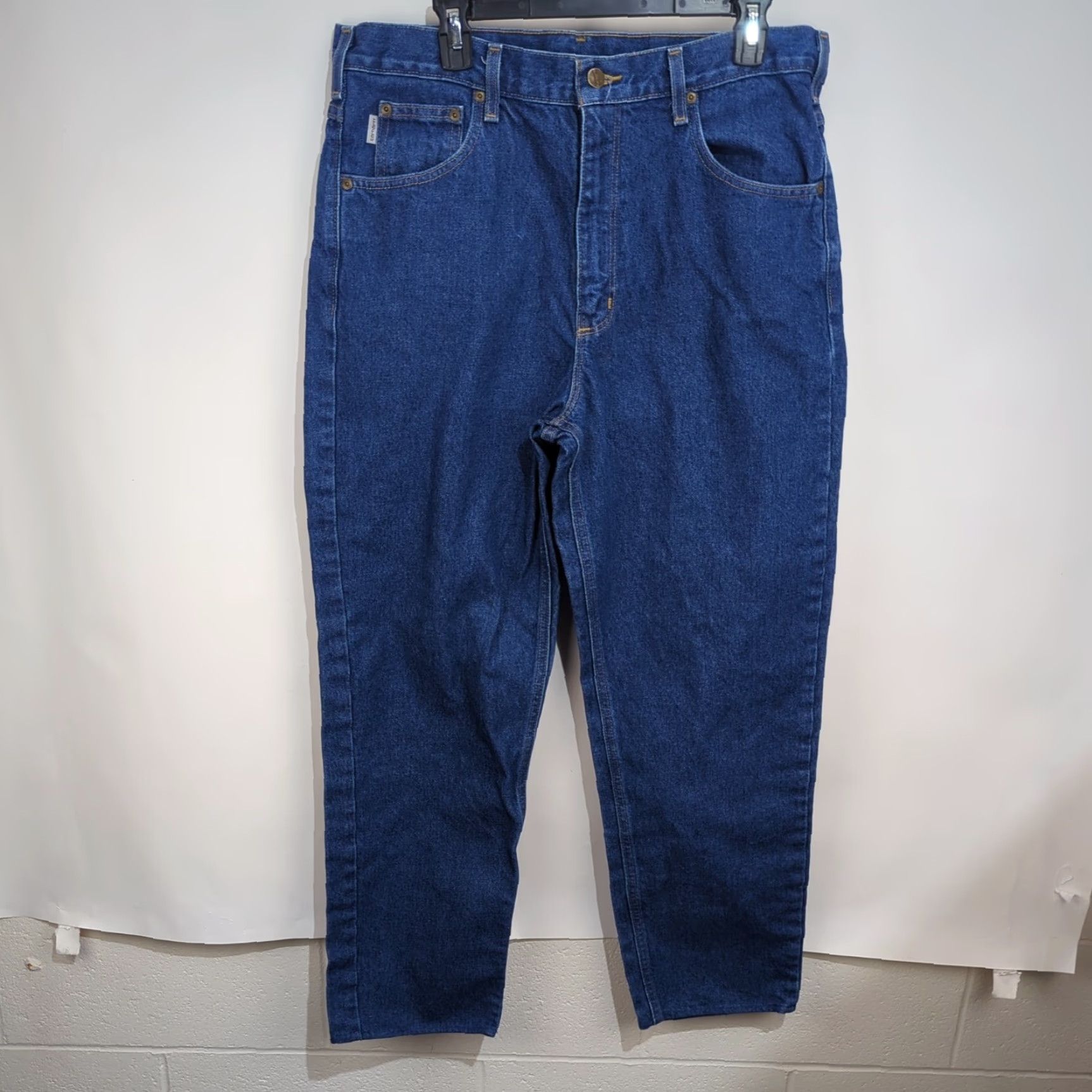 Carhartt VINTAGE Carhartt Jeans Men's 36x30 Blue Denim Pants Straight Leg Relaxed Fit Cotton Size US 36 / EU 52 - 2 Thumbnail