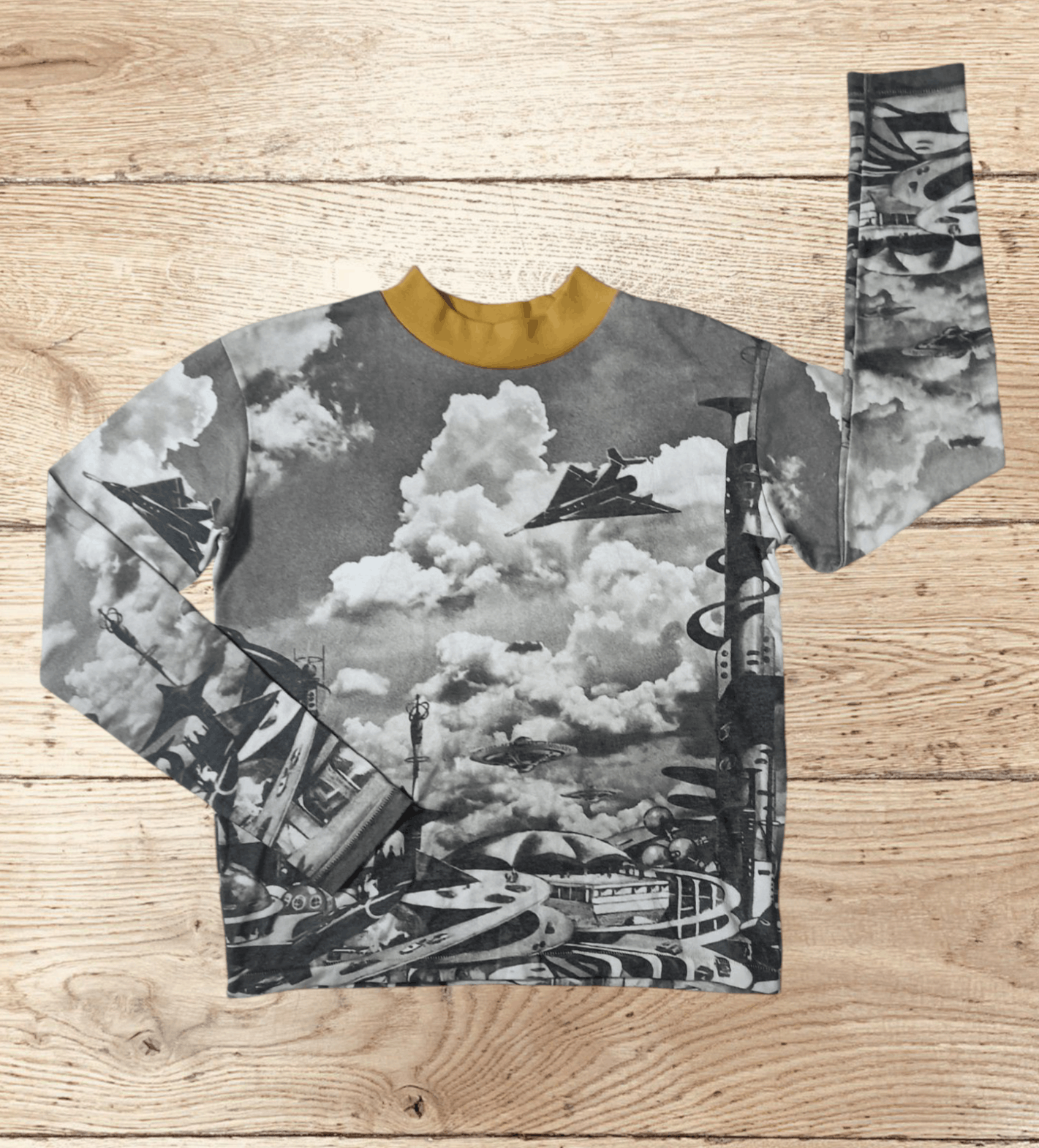 Japanese Brand × MOUSSY Moussy Full Print Art Size ONE SIZE - 4 Thumbnail